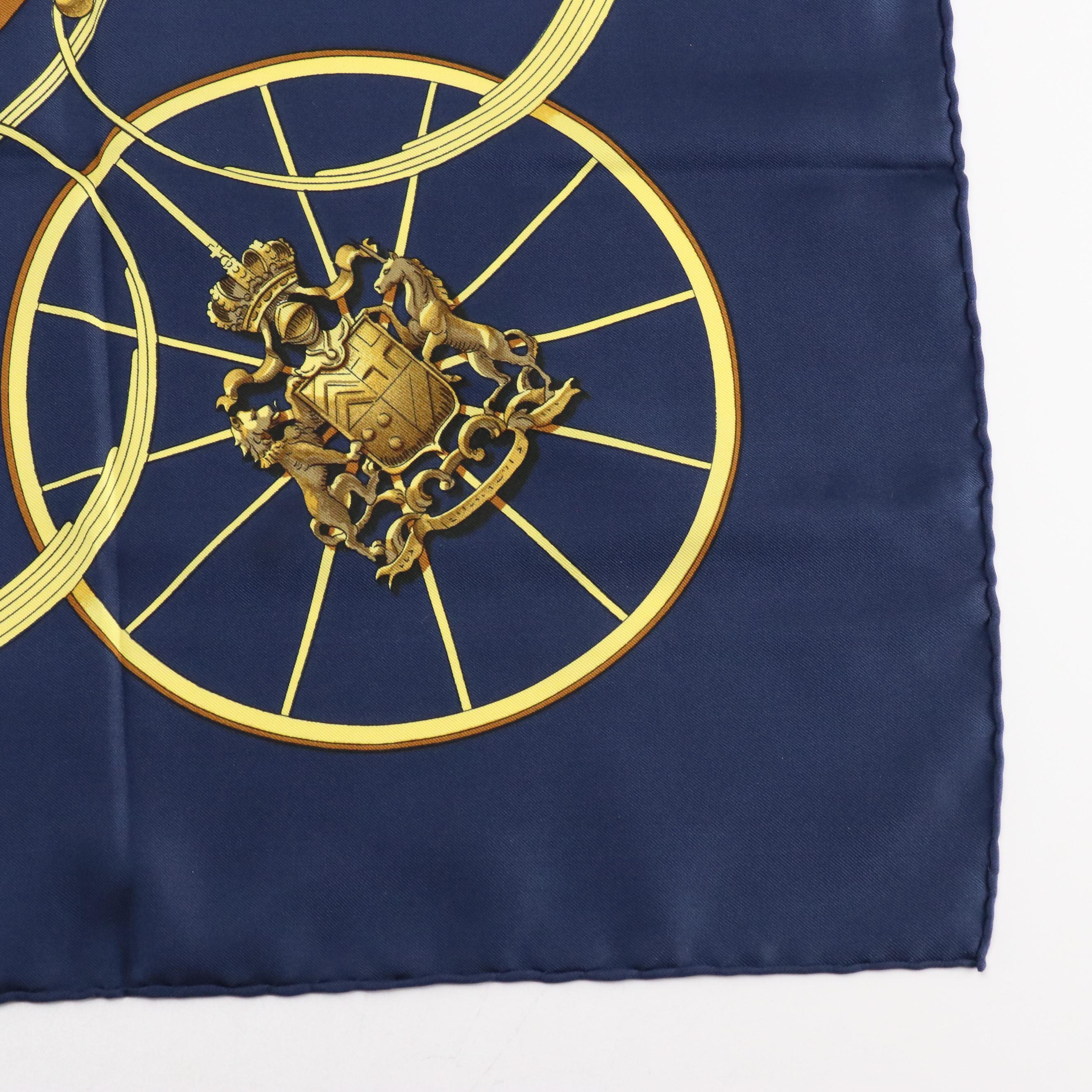 Hermès Early Issue "Springs" Scarf 90 in Silk Twill