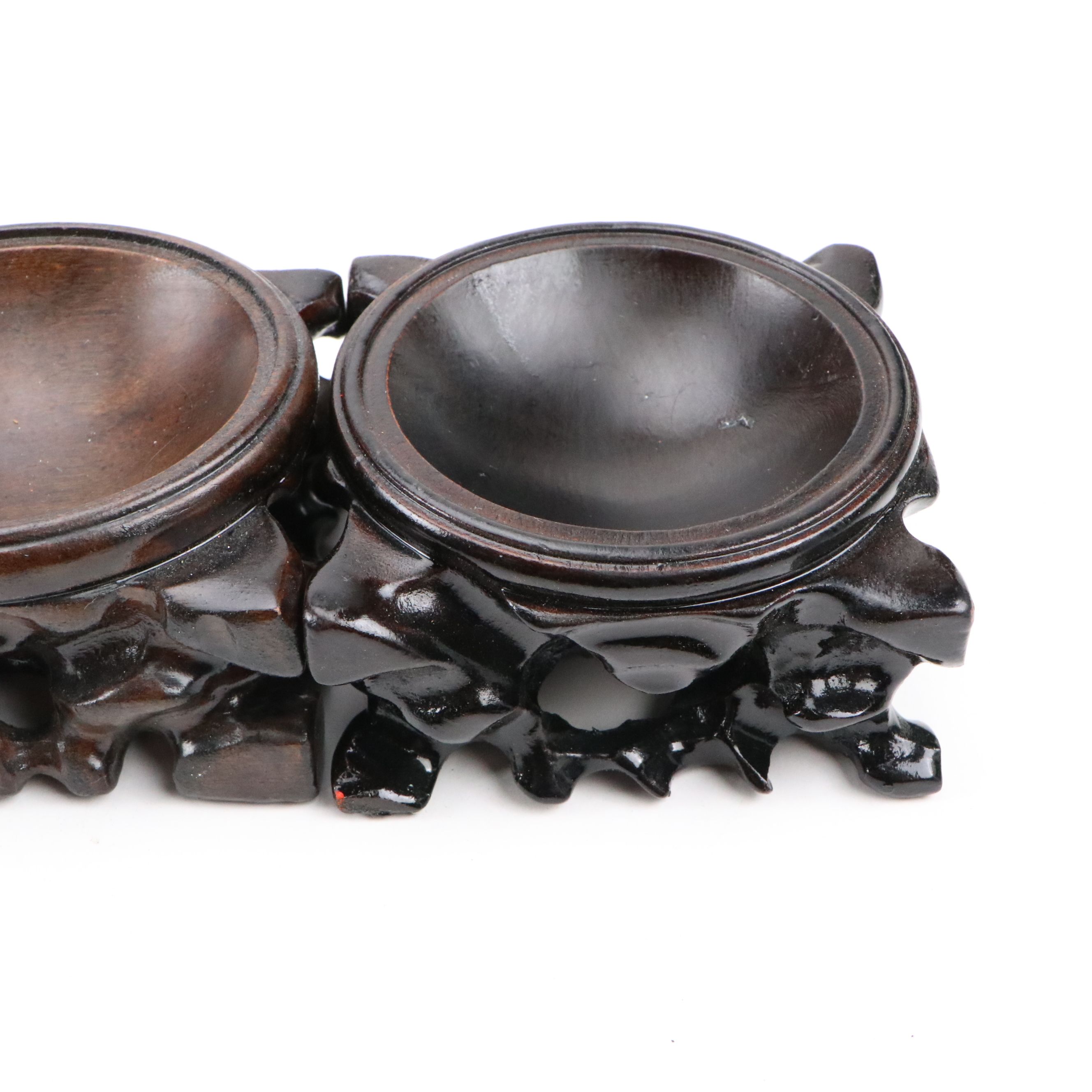 Chinese Carved Wood Stands and Shelves