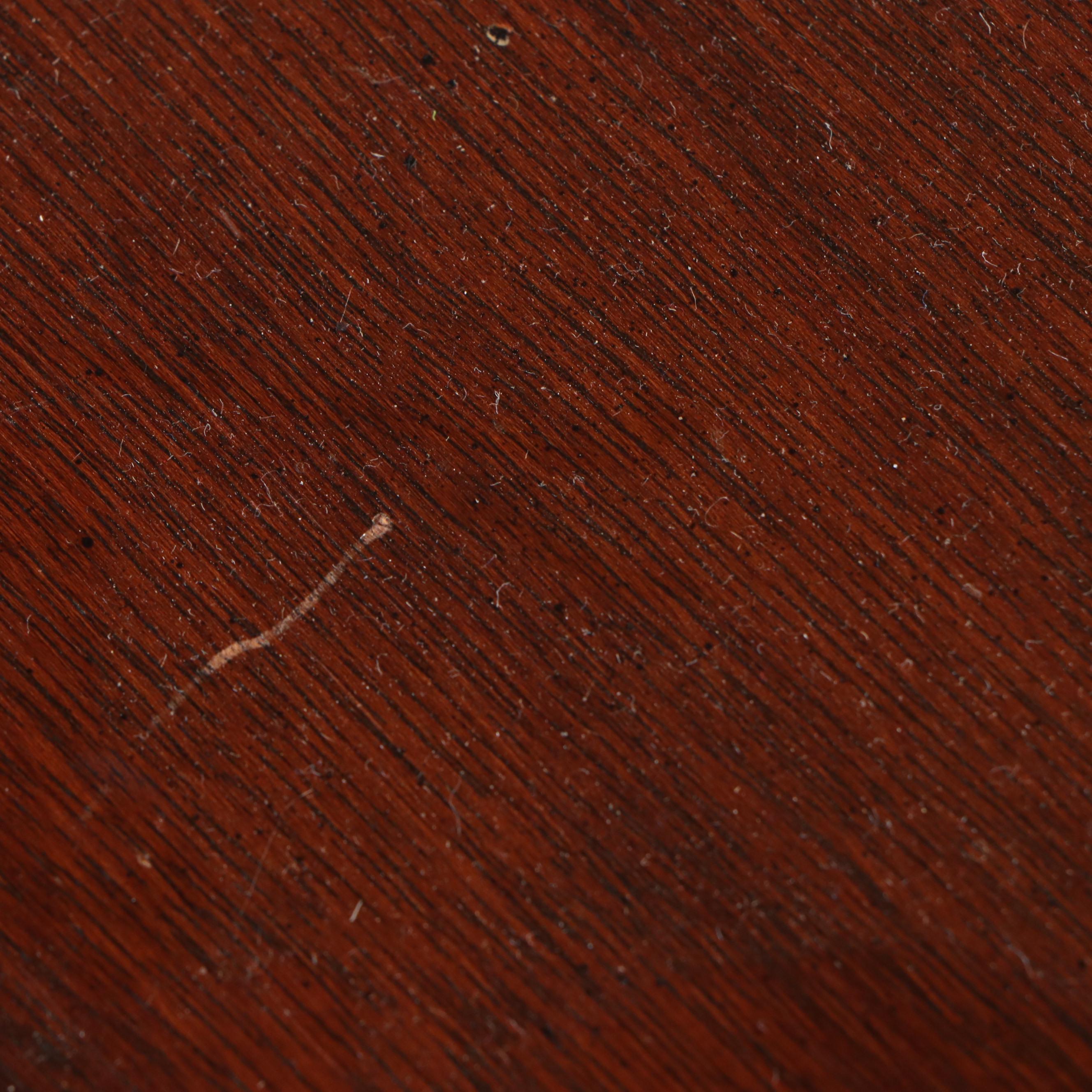 Mahogany Architect's Work Table with Bamboo Form Legs, Late 20th Century