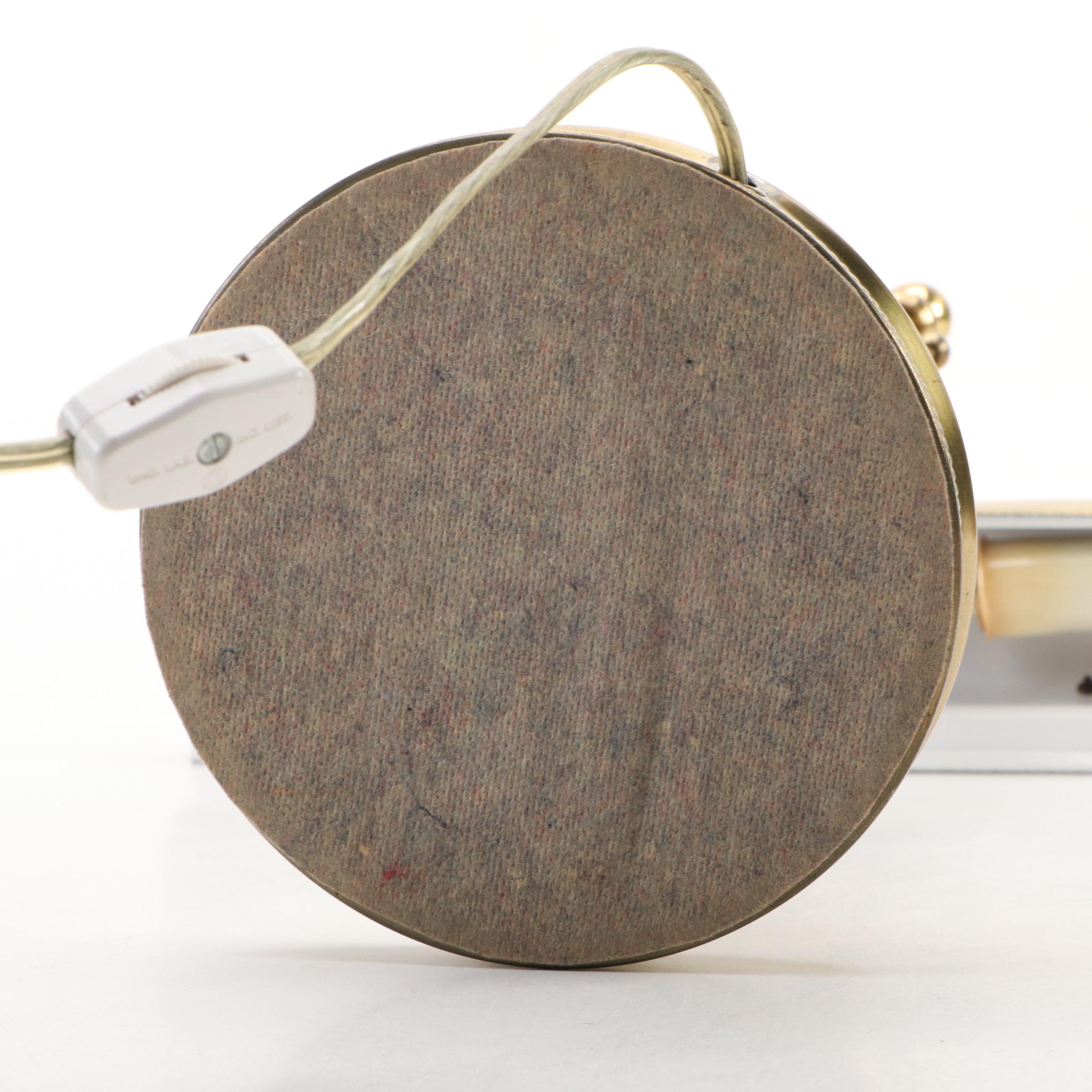 Victorian Style Brass Piano or Reading Lamp, Vintage