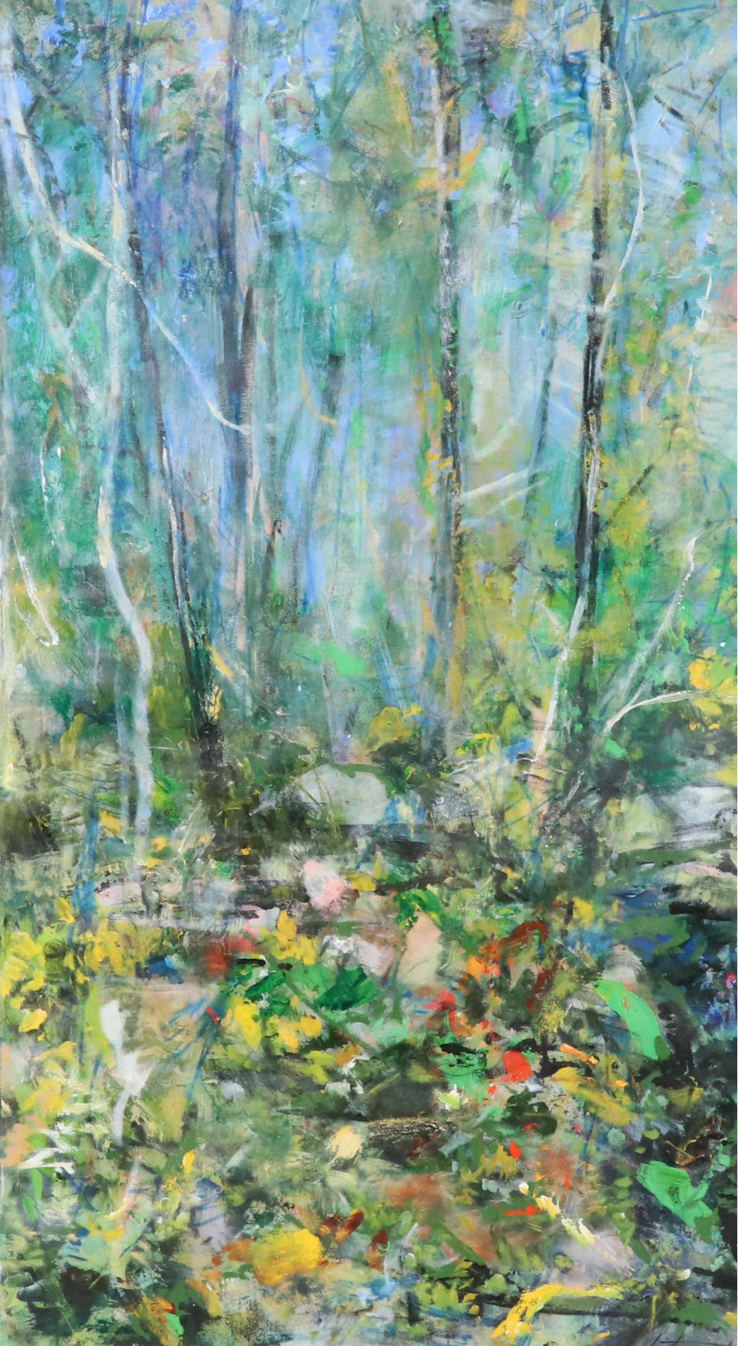 Mark Whitmarsh Large-Scale Forest Landscape Acrylic Painting "My Sanctuary"