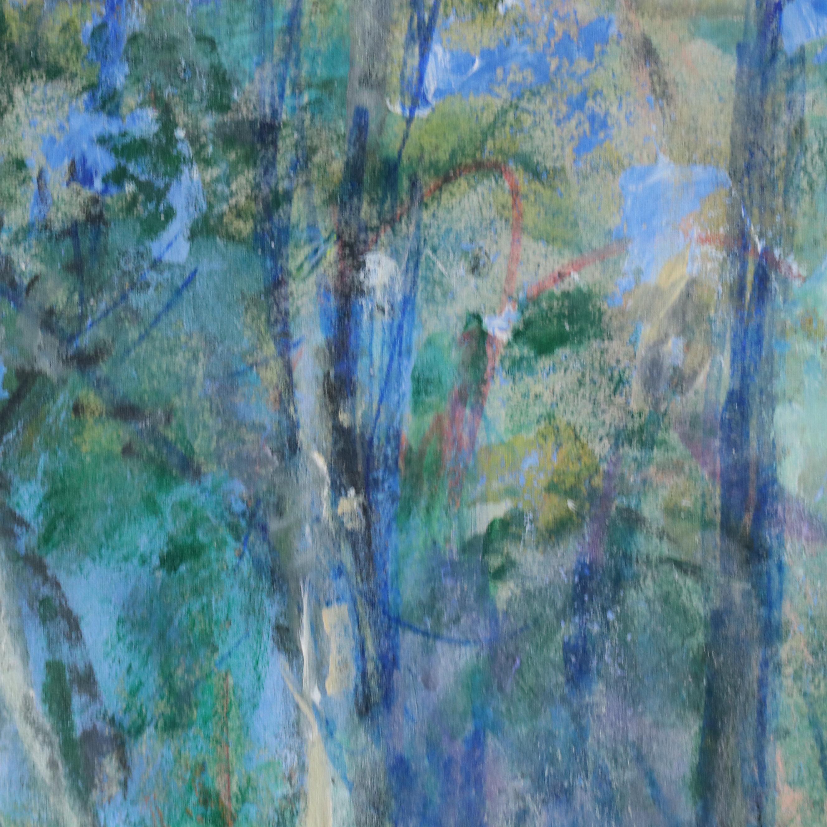 Mark Whitmarsh Large-Scale Forest Landscape Acrylic Painting "My Sanctuary"