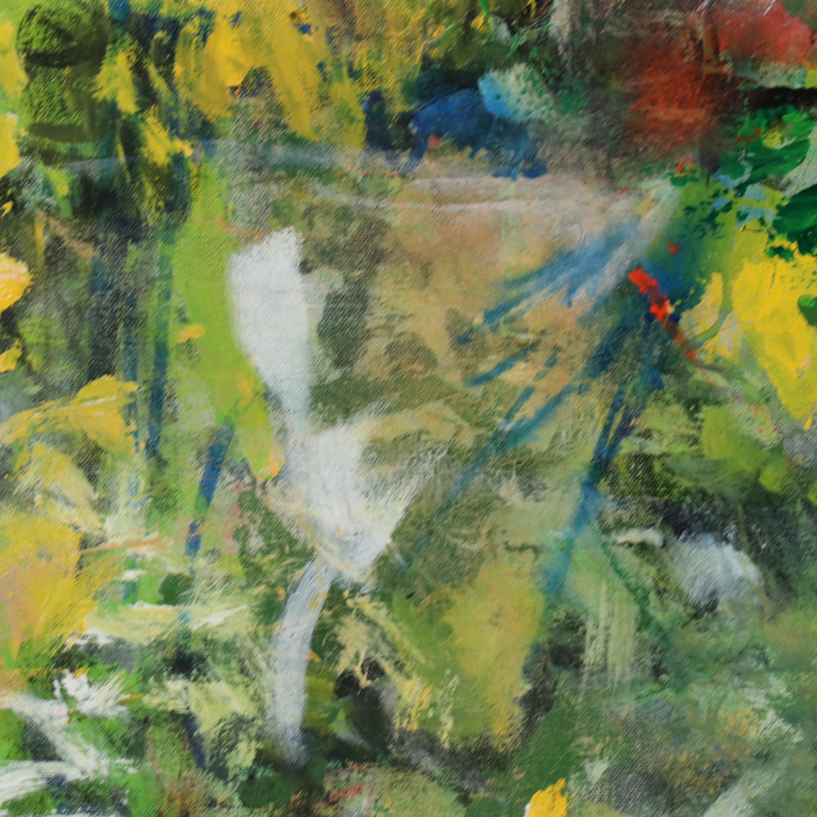 Mark Whitmarsh Large-Scale Forest Landscape Acrylic Painting "My Sanctuary"