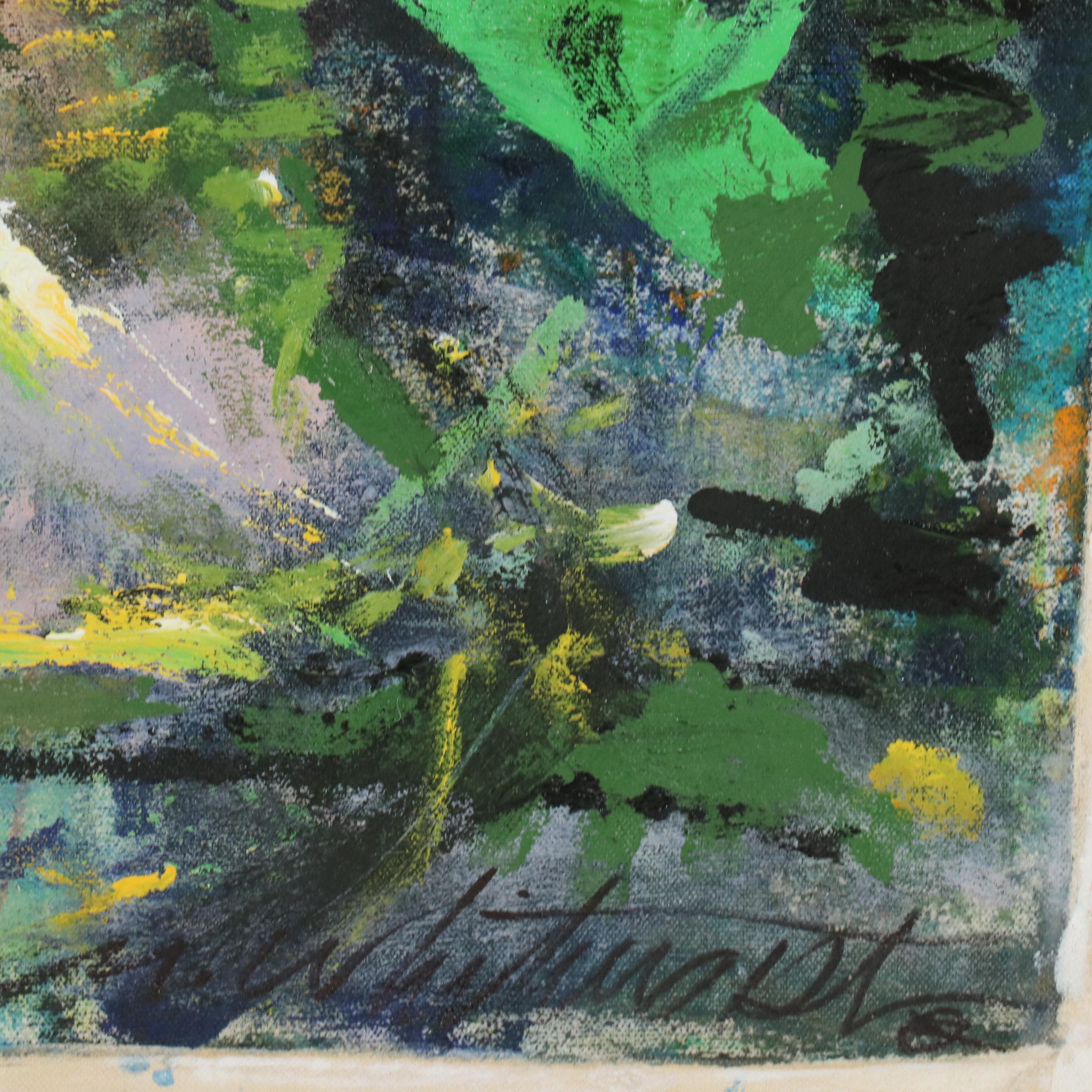 Mark Whitmarsh Large-Scale Forest Landscape Acrylic Painting "My Sanctuary"