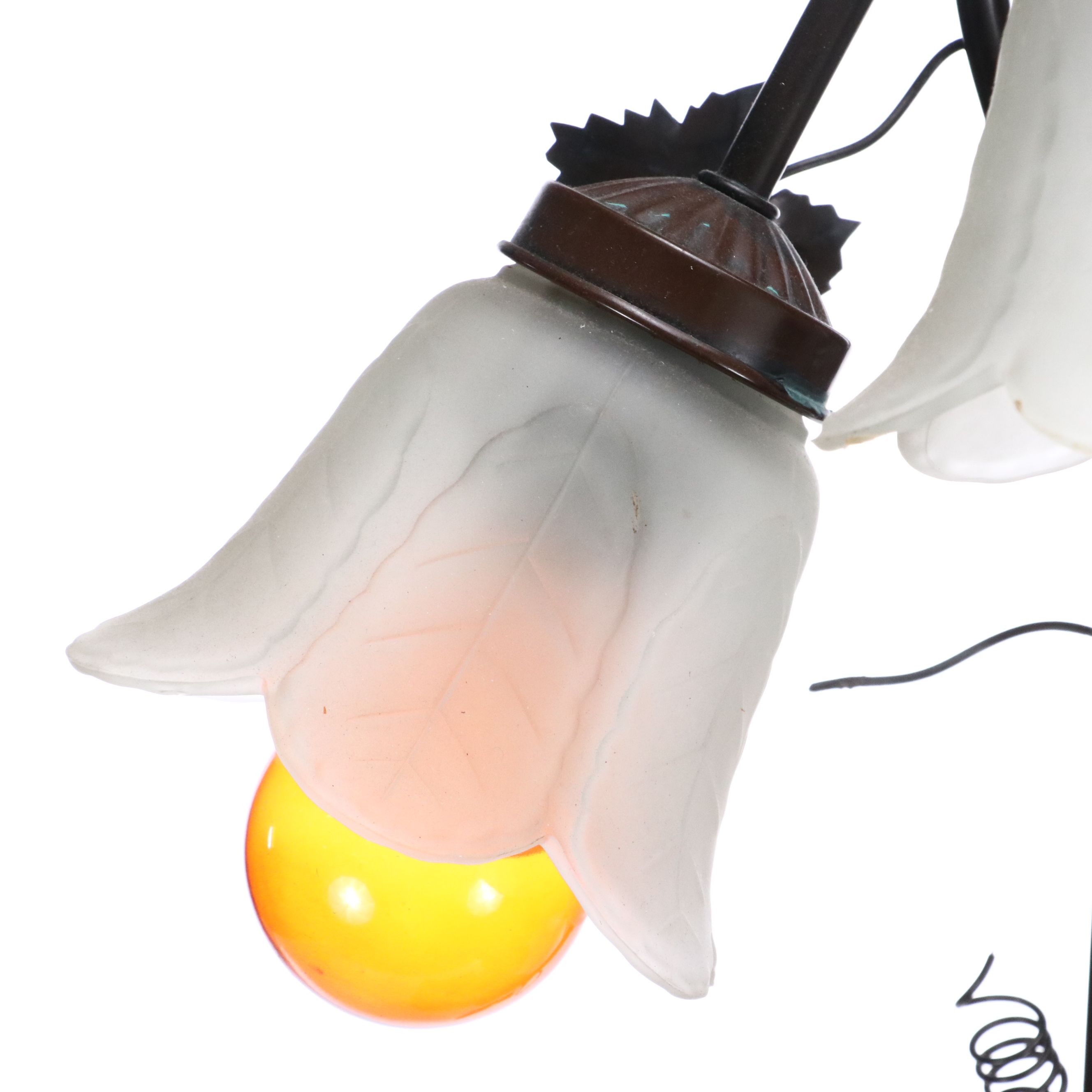 Neoclassical Style Woman Reading Figural Bronzed Resin Floor Lamp, Vintage