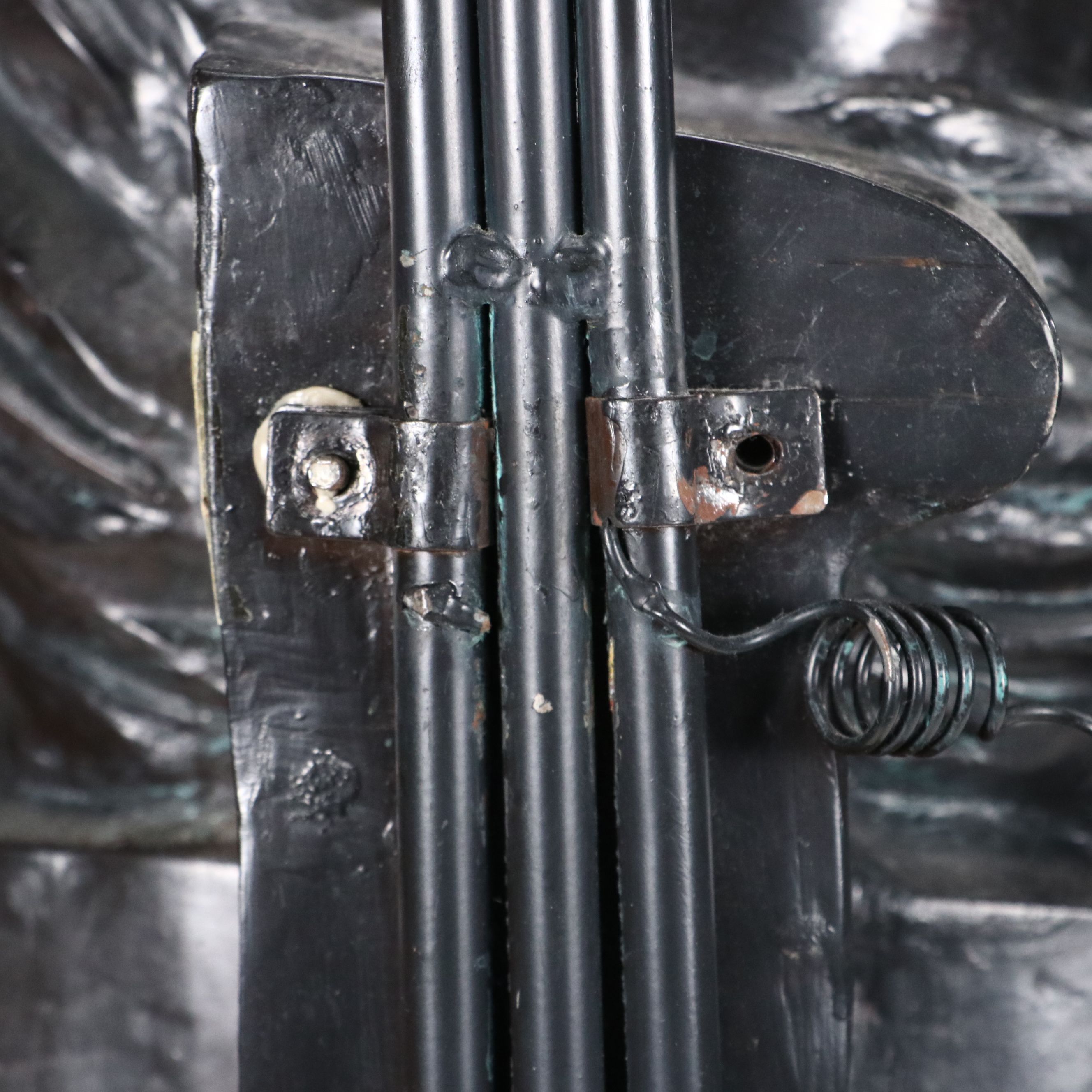 Neoclassical Style Woman Reading Figural Bronzed Resin Floor Lamp, Vintage