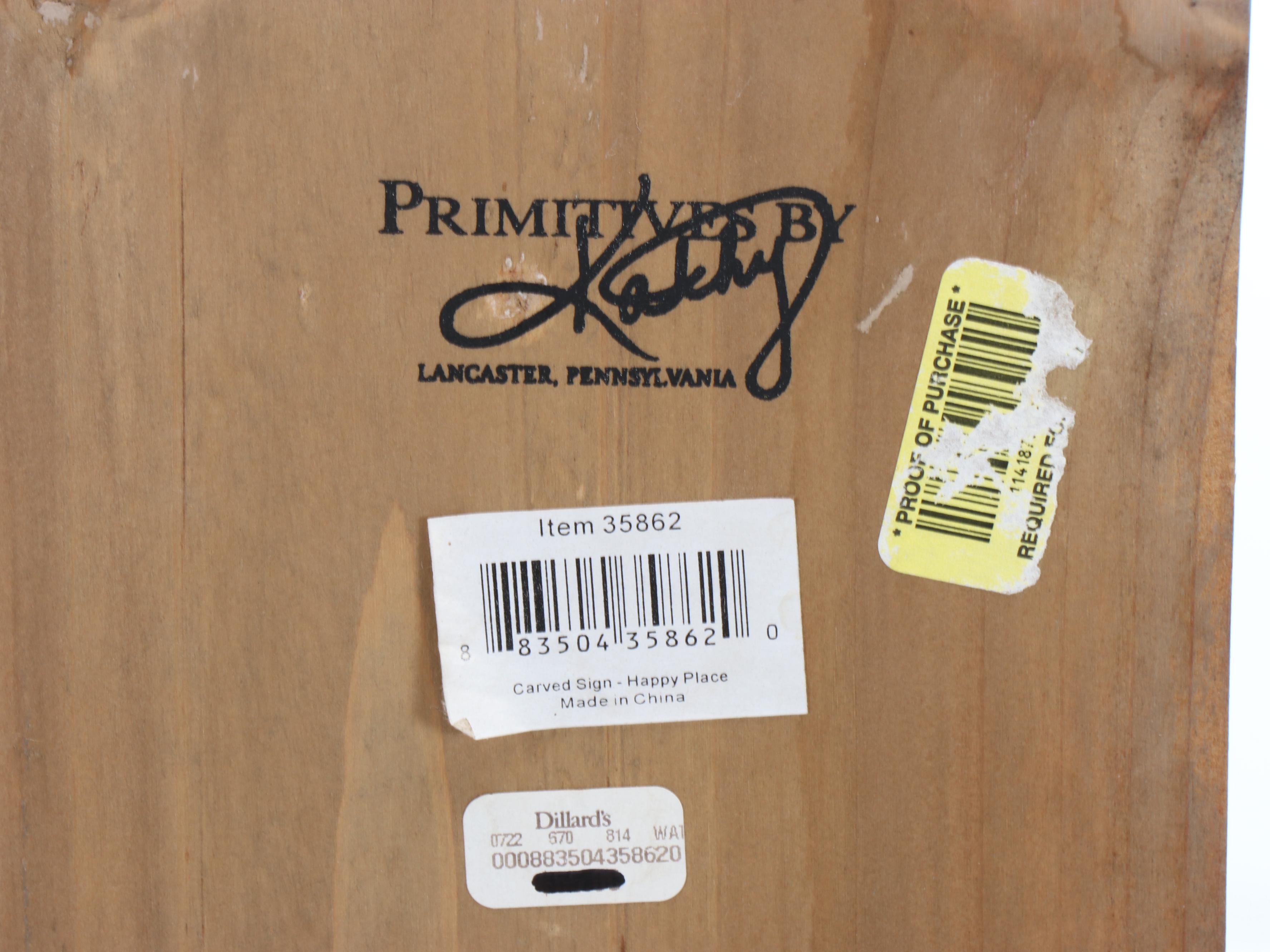 Laundry Baskets, with Portable Iron, Painted Sign, and More