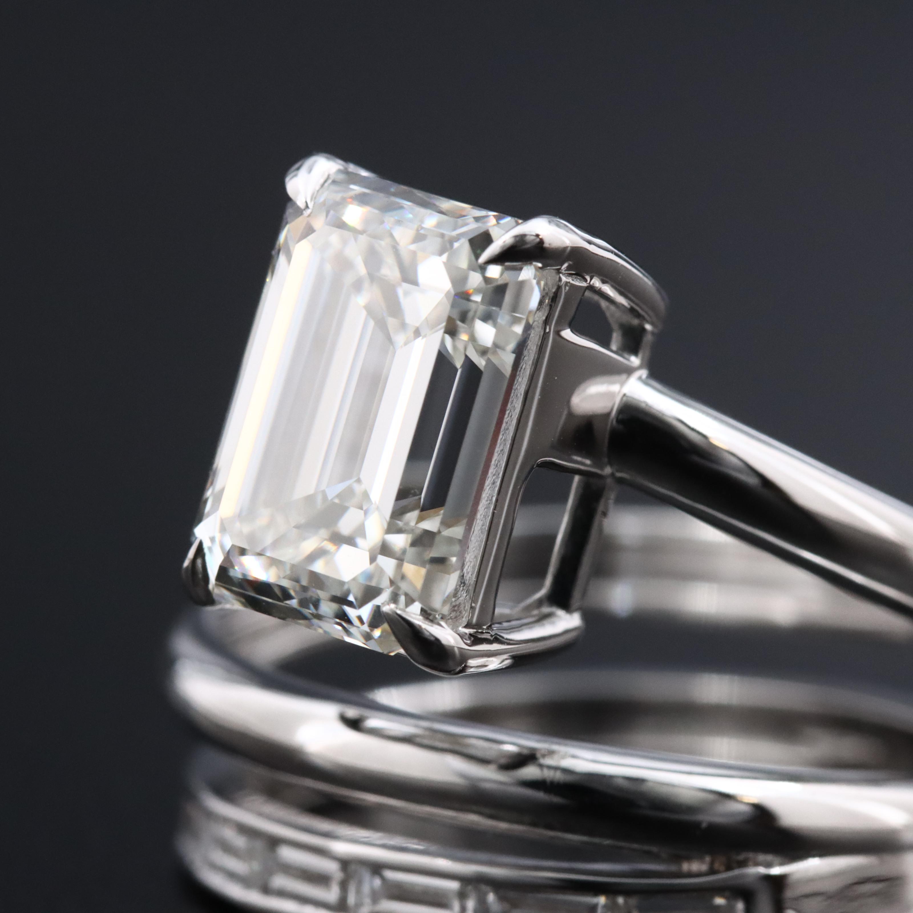 14K 3.42 CTW Lab Grown Diamond Ring with IGI Report