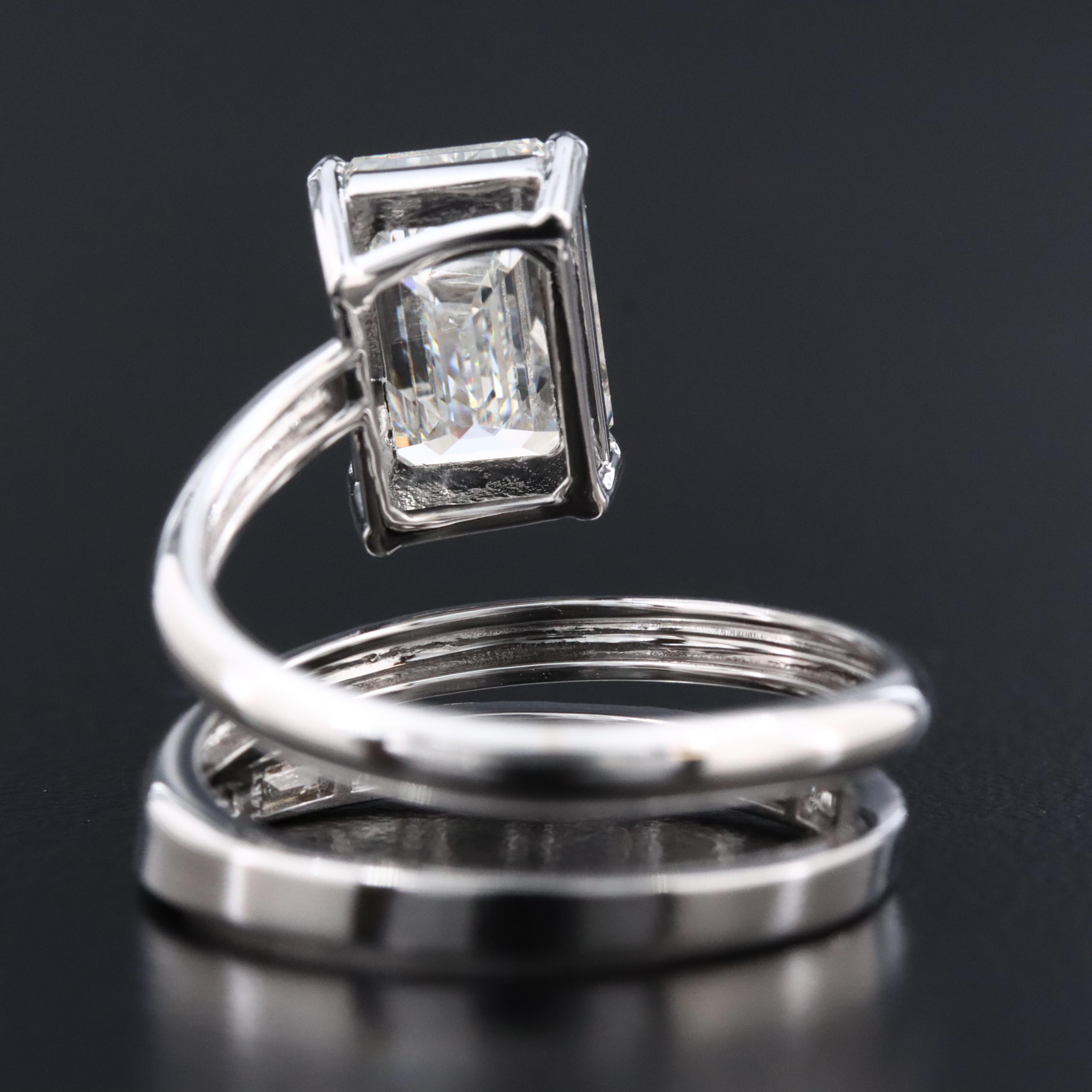 14K 3.42 CTW Lab Grown Diamond Ring with IGI Report