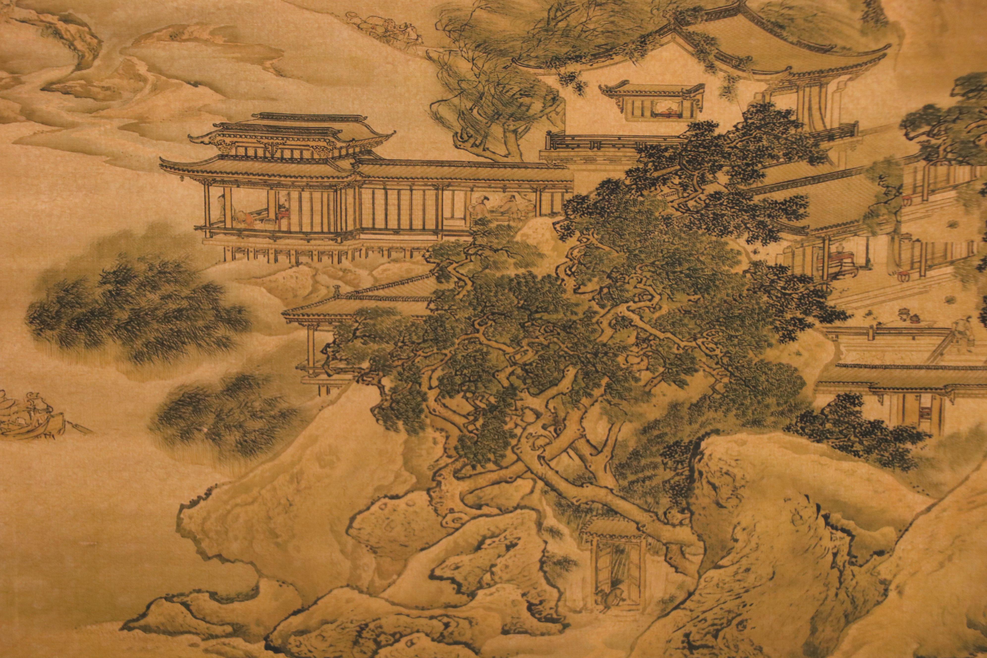 Giclée After Yuan Yao Hanging Scroll "Rain is Coming," 21st Century