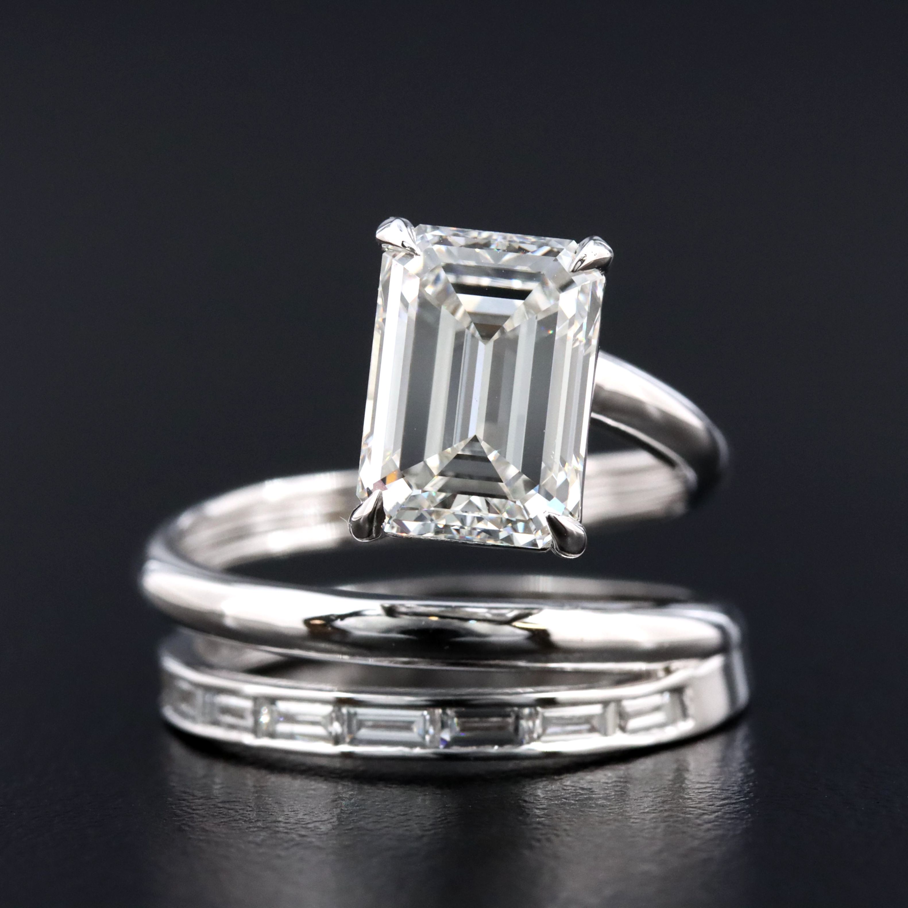 14K 3.42 CTW Lab Grown Diamond Ring with IGI Report