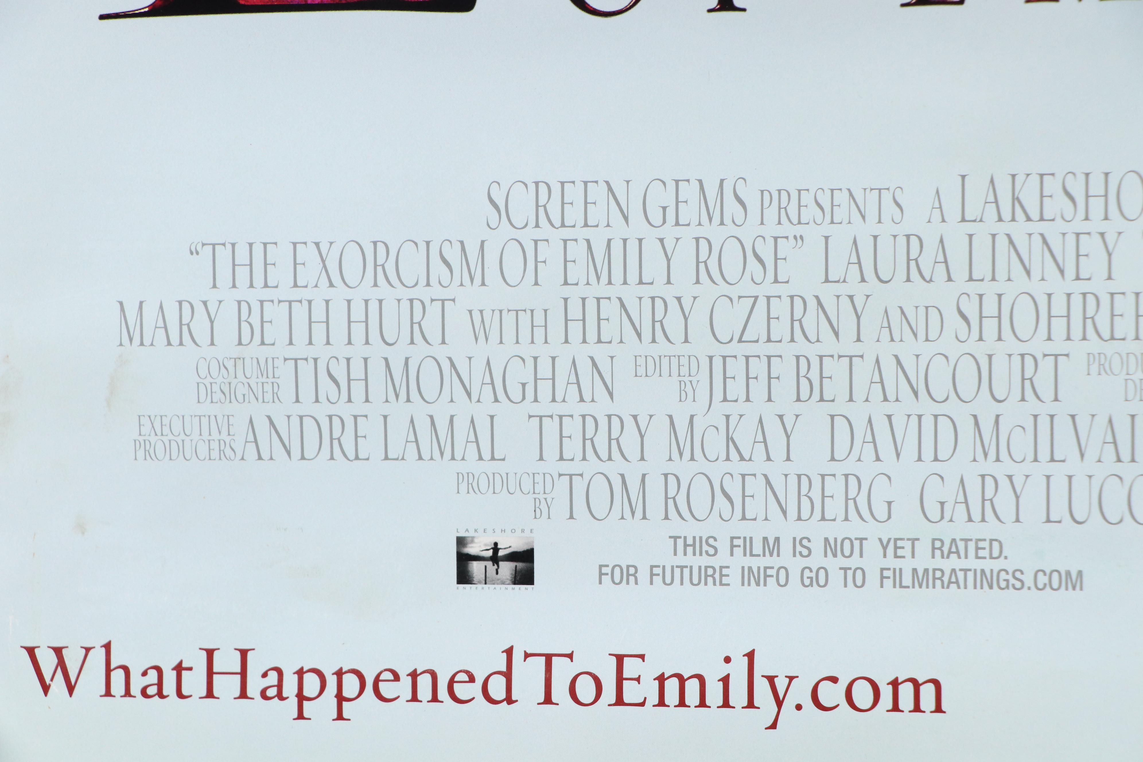 "The Exorcism of Emily Rose" and "The Cave" Offset Lithograph Movie Posters