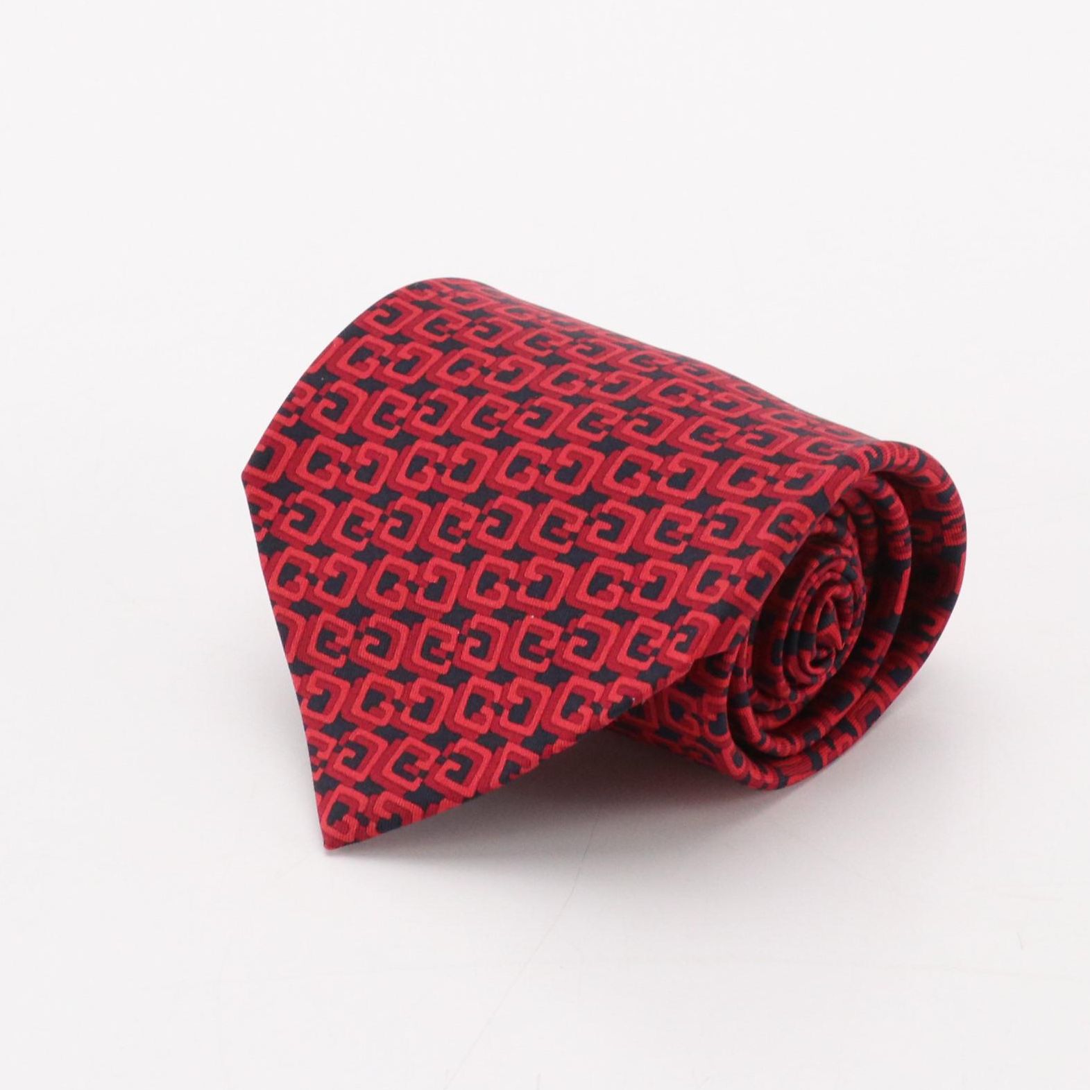 Gucci G Pattern Necktie in Silk Twill