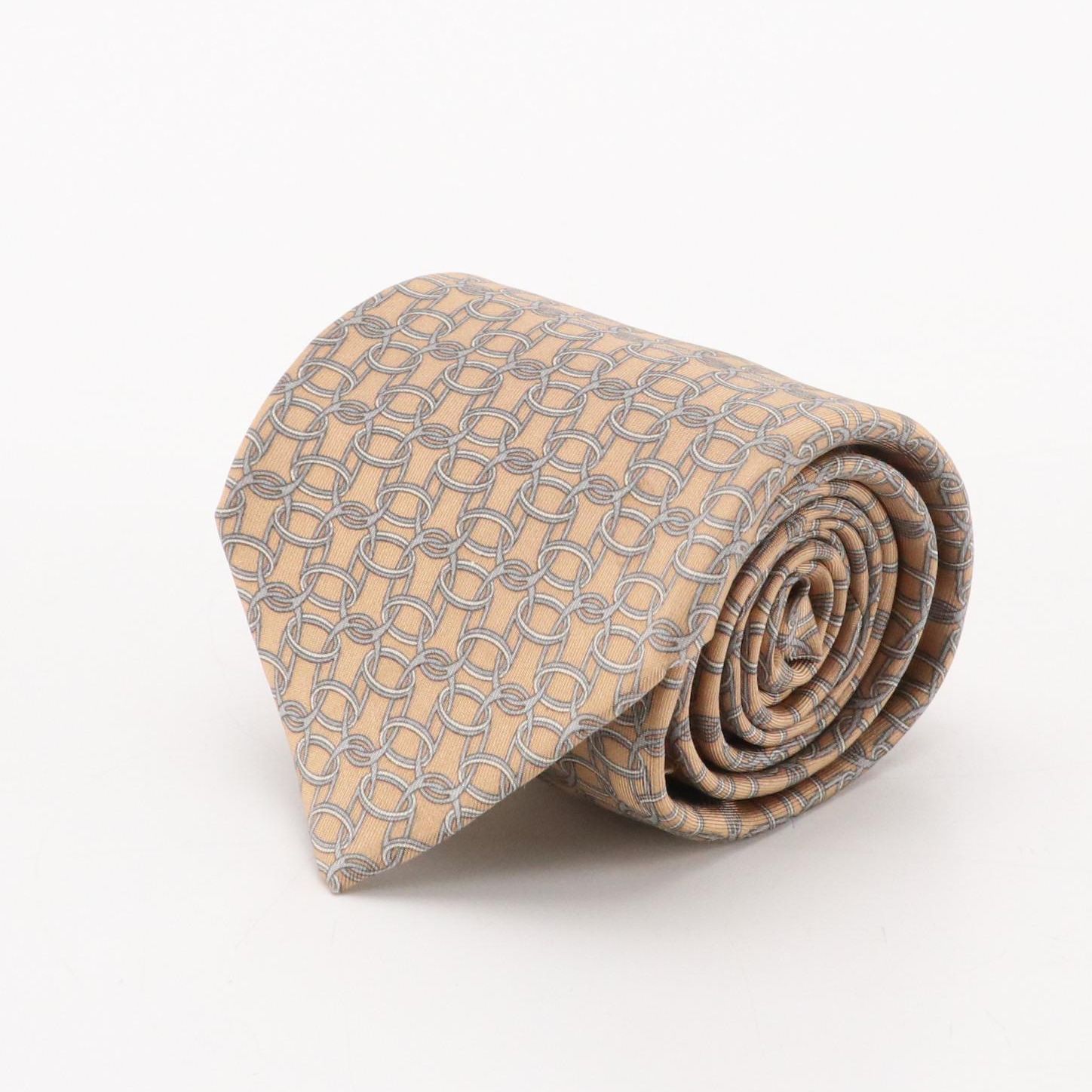 Gucci Oval Link Pattern Necktie in Silk Twill