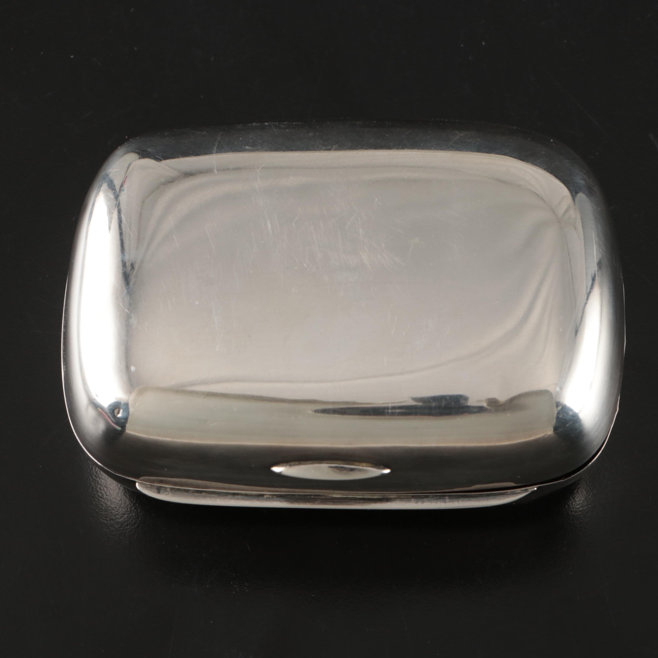 Reed & Barton "Tara" Sterling Pin Cushion with Spool Holder and Vanity Boxes