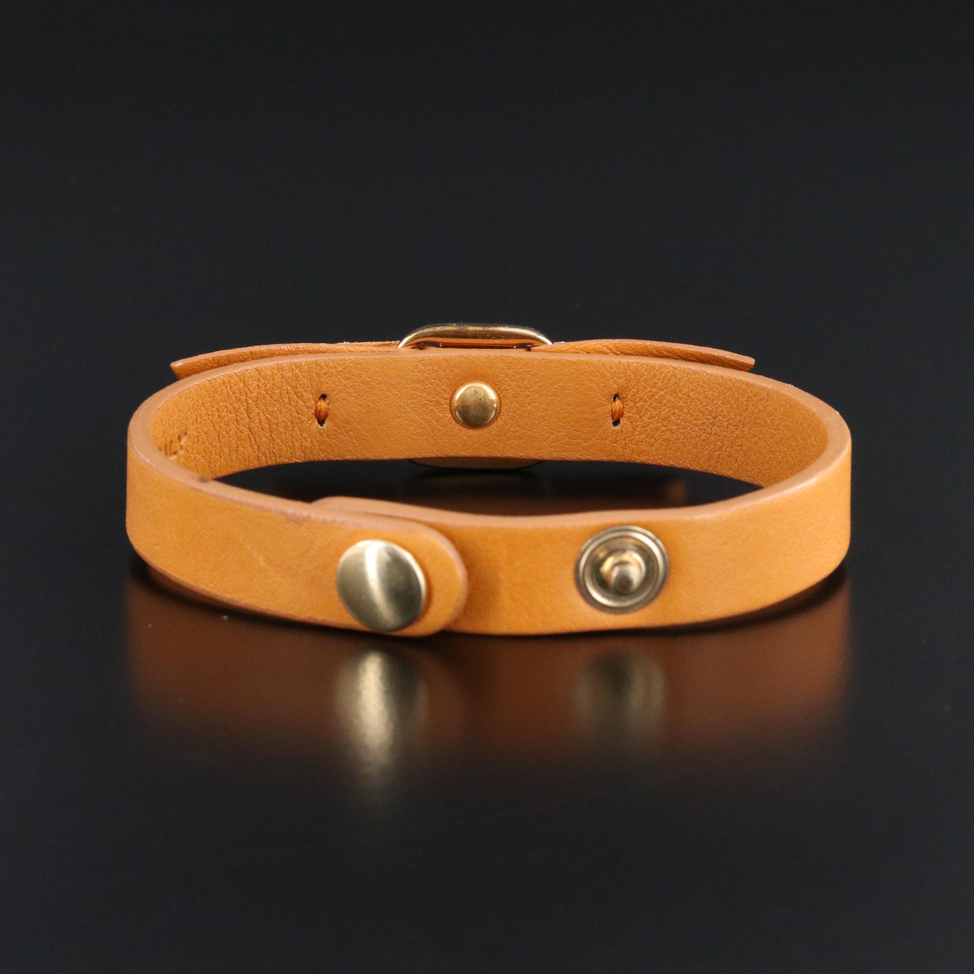 Ferragamo Vara Leather Bow Bracelet