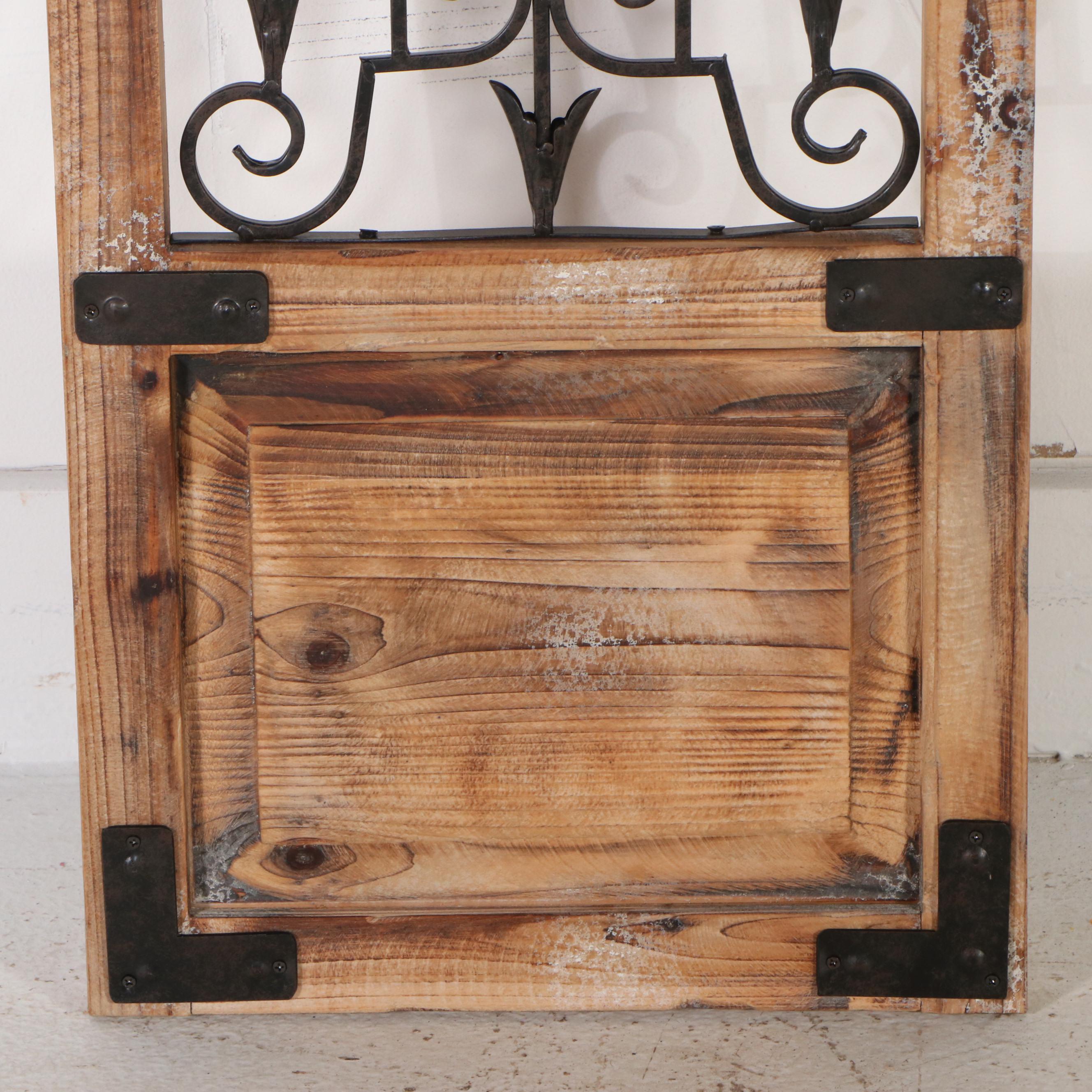 Grandinroad Wooden and Metal Arras Gate Wall Hanging