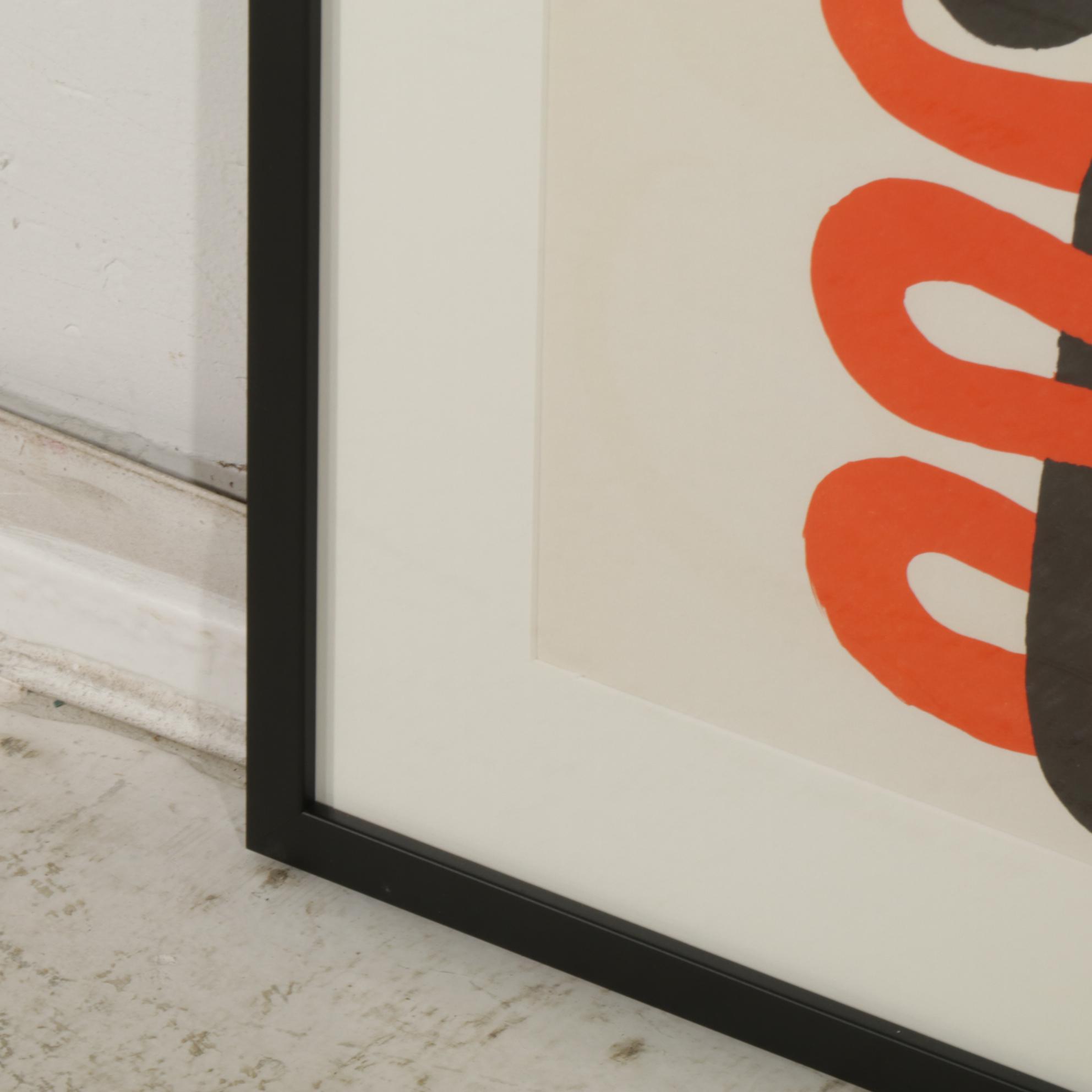 Alexander Calder Double-Page Color Lithograph for "Derrière le Miroir," 1973