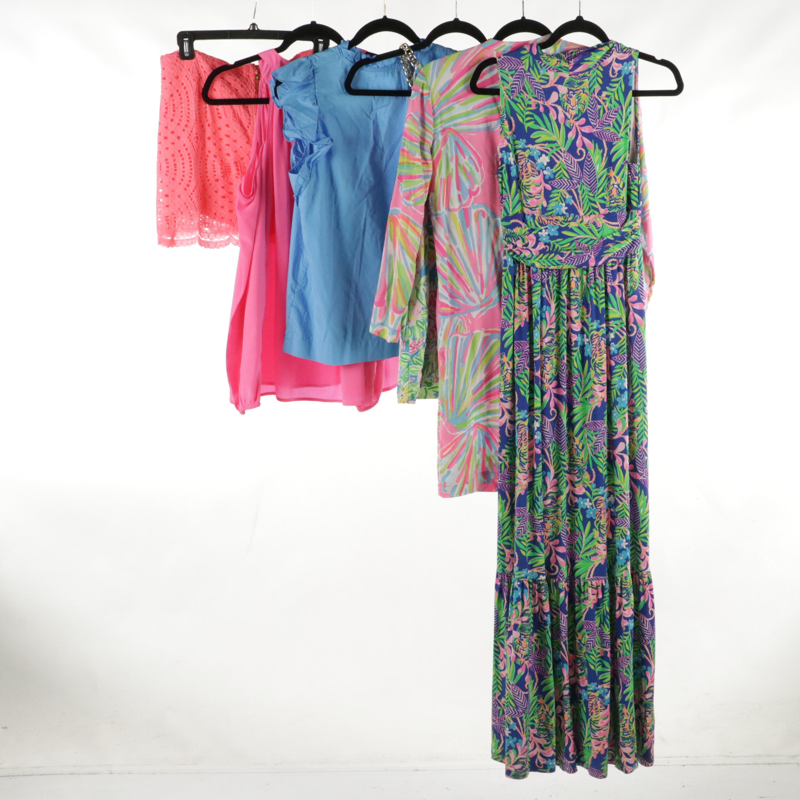 Lilly Pulitzer "Pearce" Maxi Dress, Lace Skort, Tank Tops, Blouses, and More