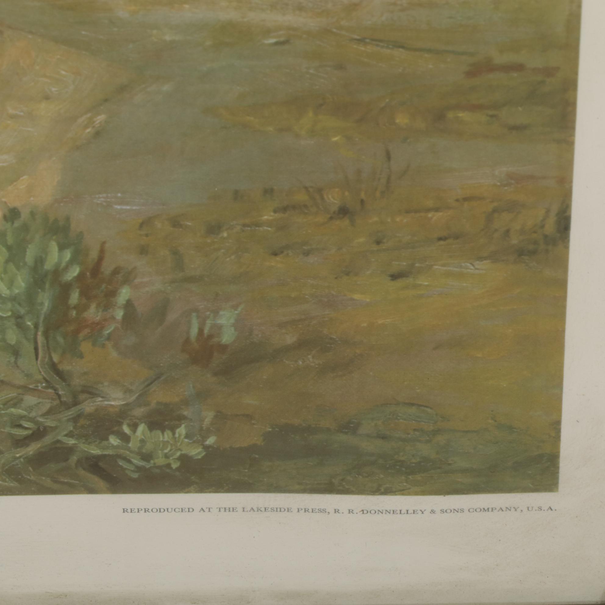 Offset Lithograph After Charles M. Russell "The Broken Rope", Late 20th Century