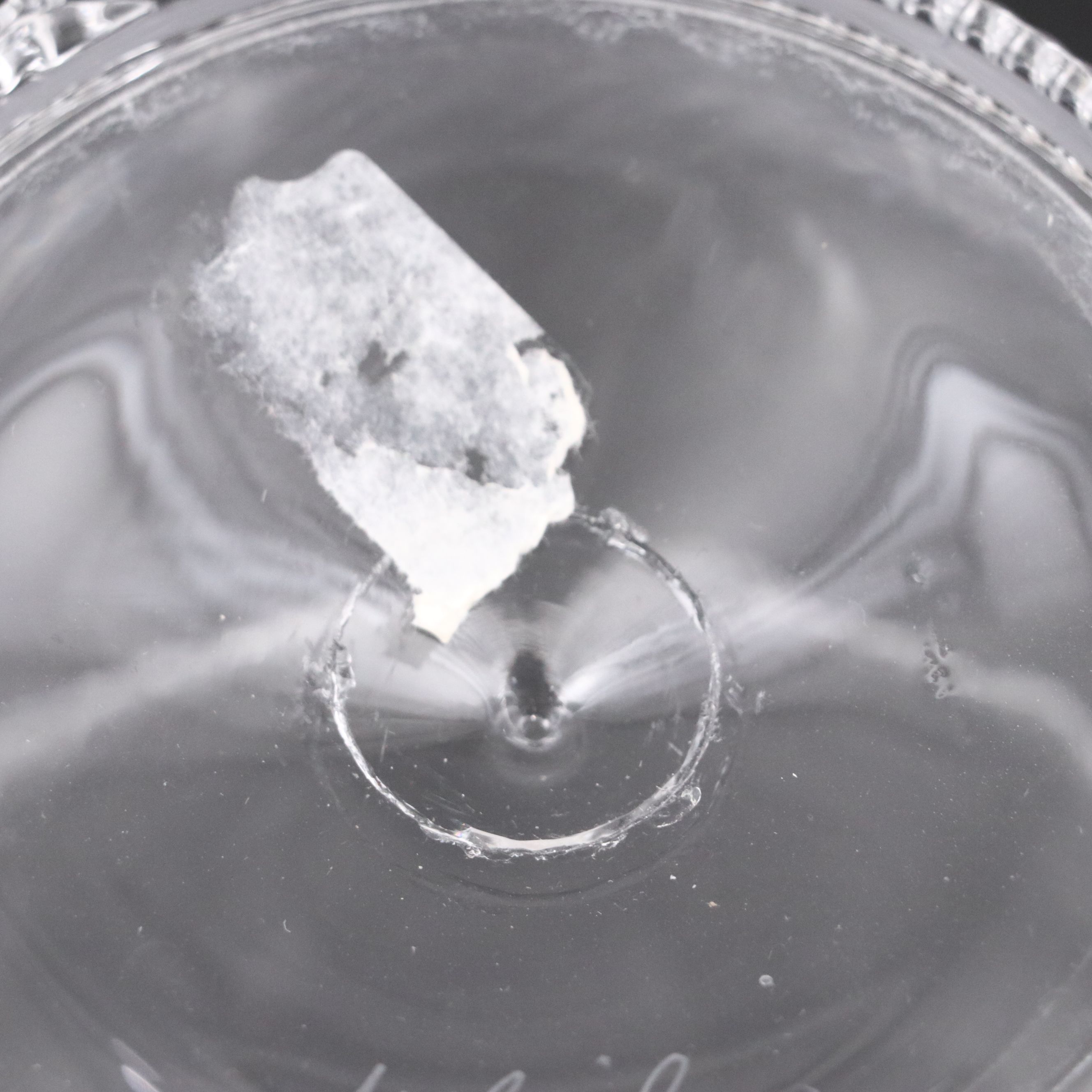 Juliska "Graham" Decanter with Blown Glass Sash Ornamentation