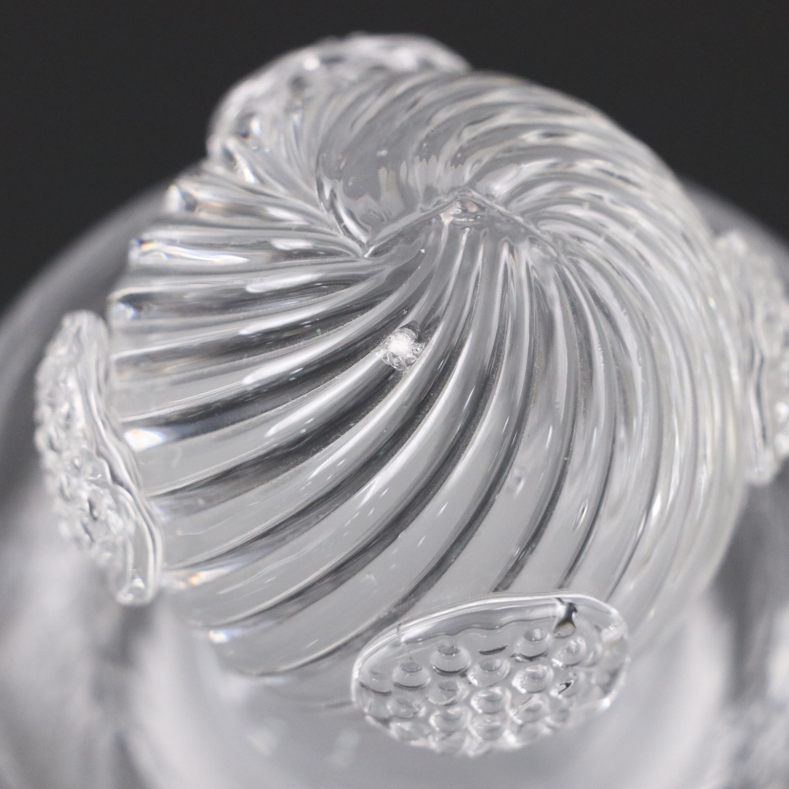 Juliska "Graham" Decanter with Blown Glass Sash Ornamentation