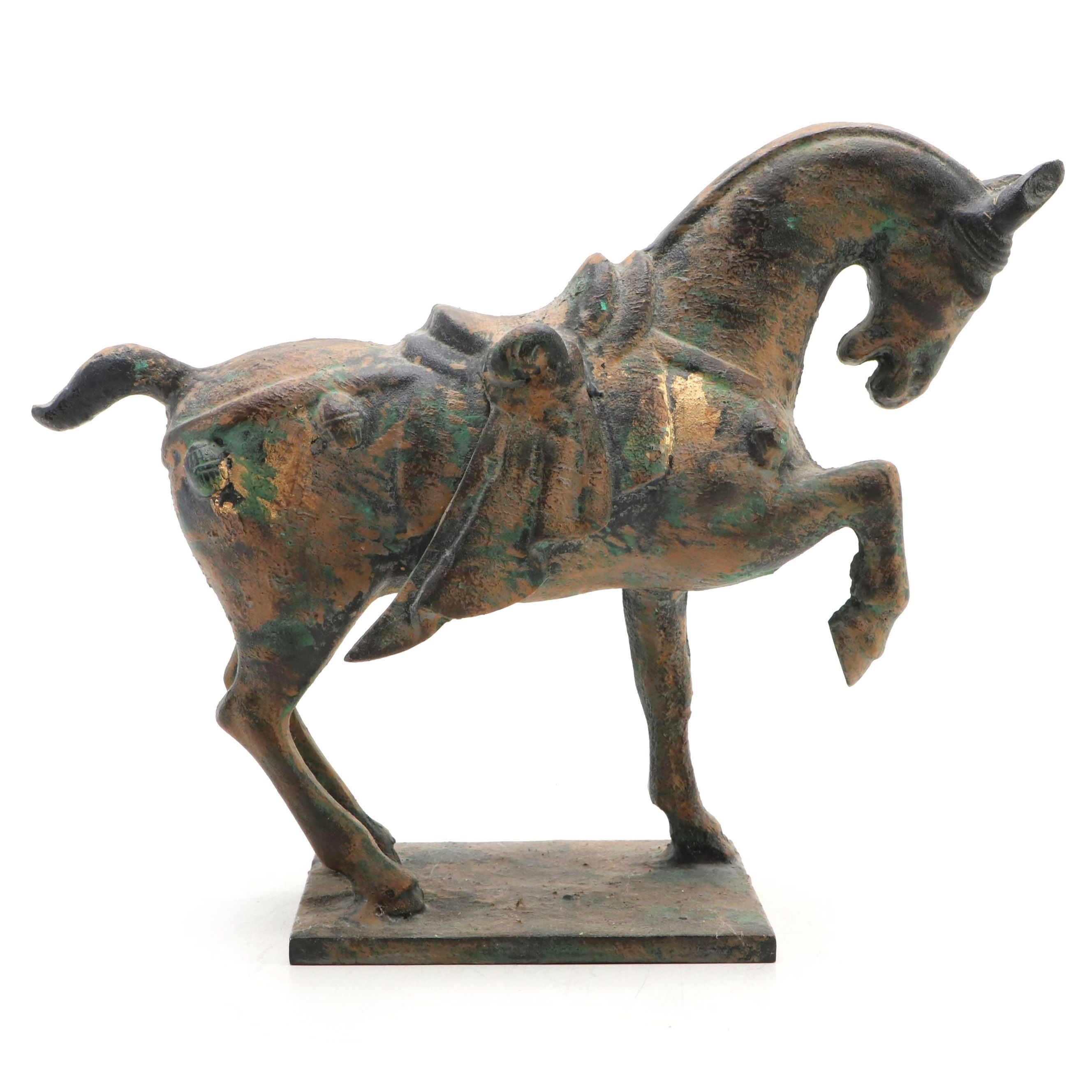 Chinese Tang Dynasty Style Iron Horse