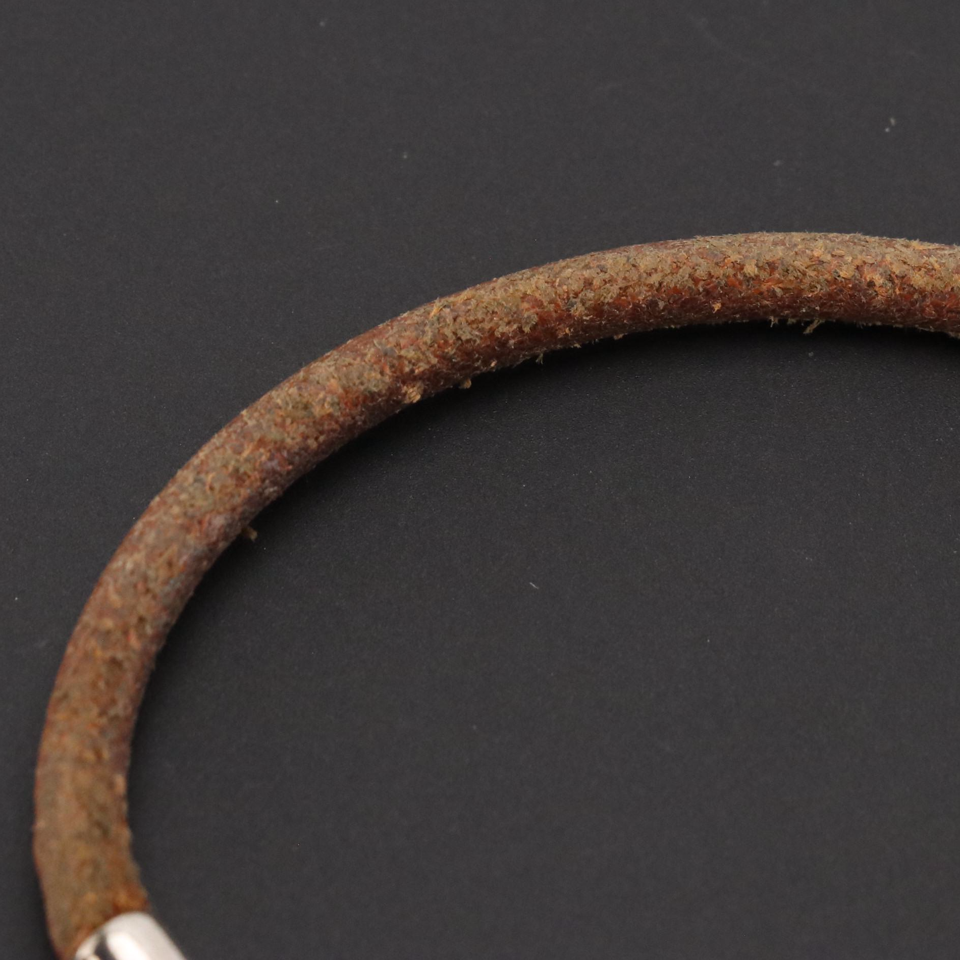 Hermès Jumbo Hook Bracelet in Brown Leather