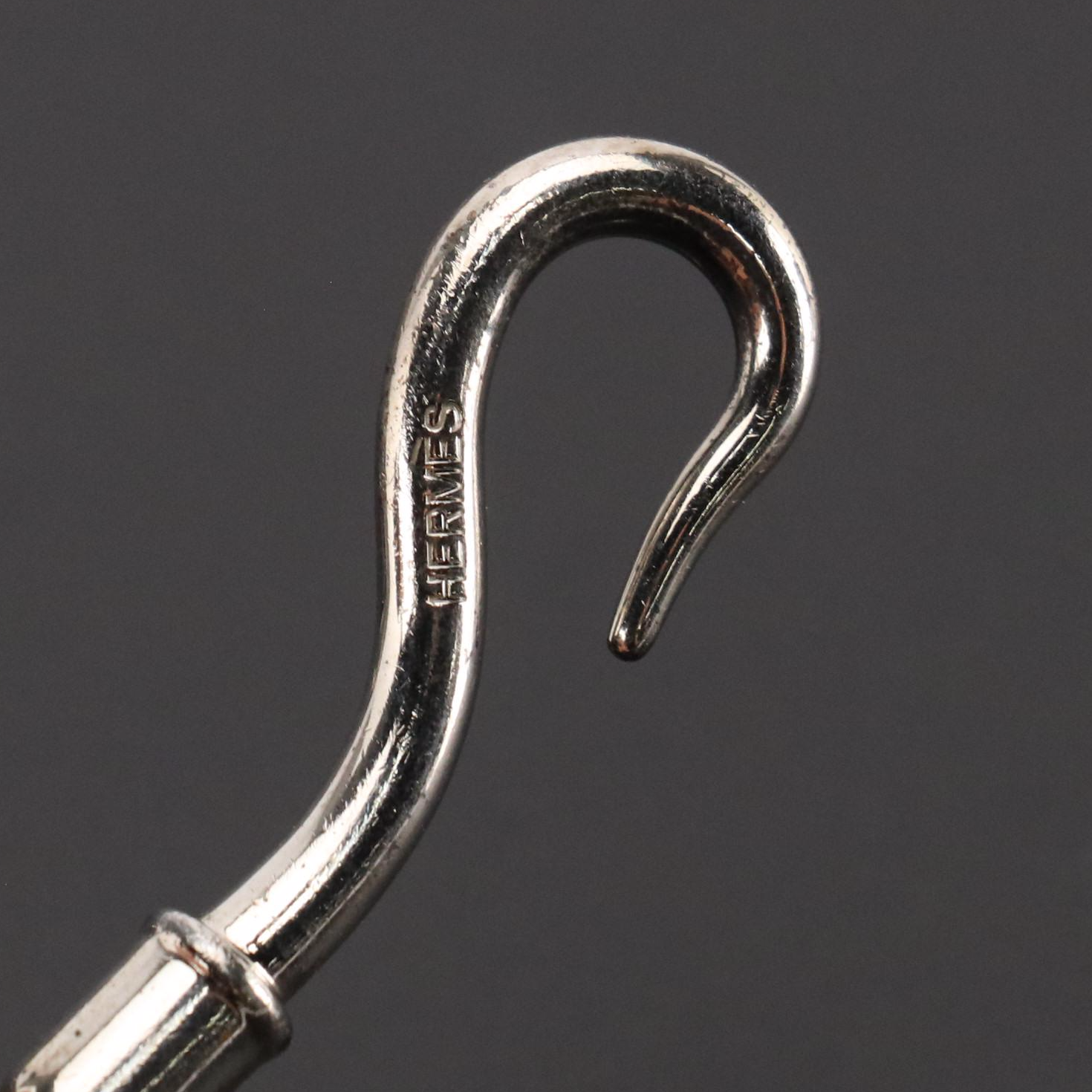 Hermès Jumbo Hook Bracelet in Brown Leather