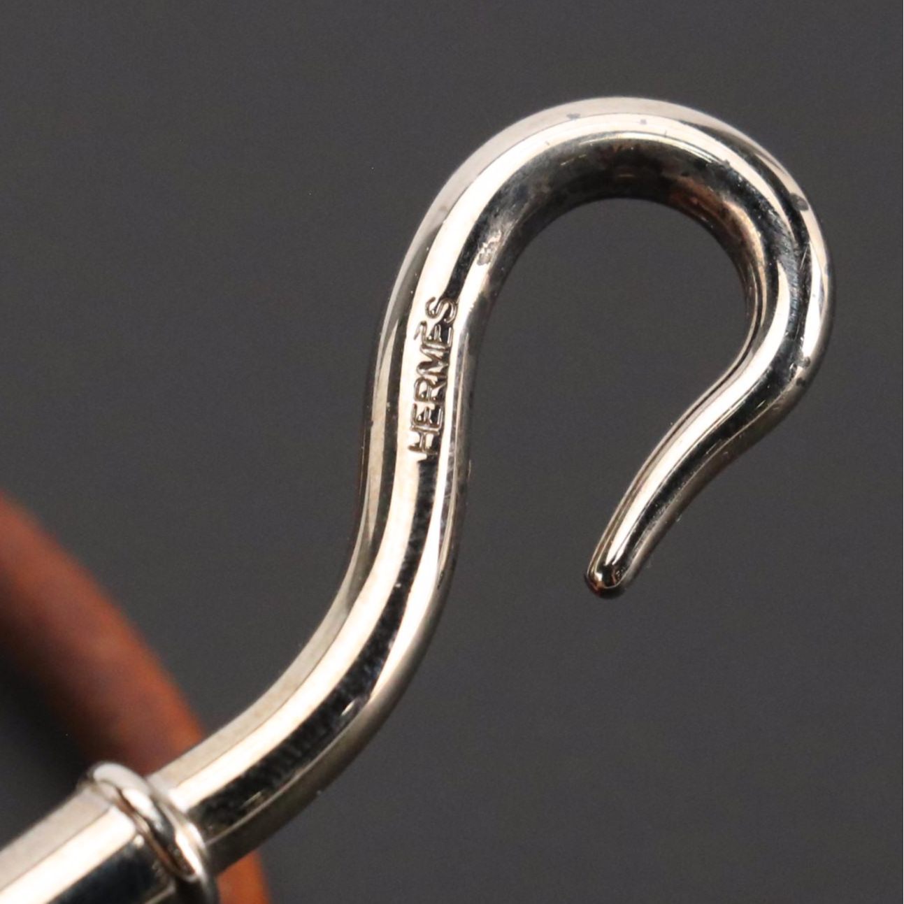 Hermès Double Tour Jumbo Hook Wrap Bracelet in Brown Leather