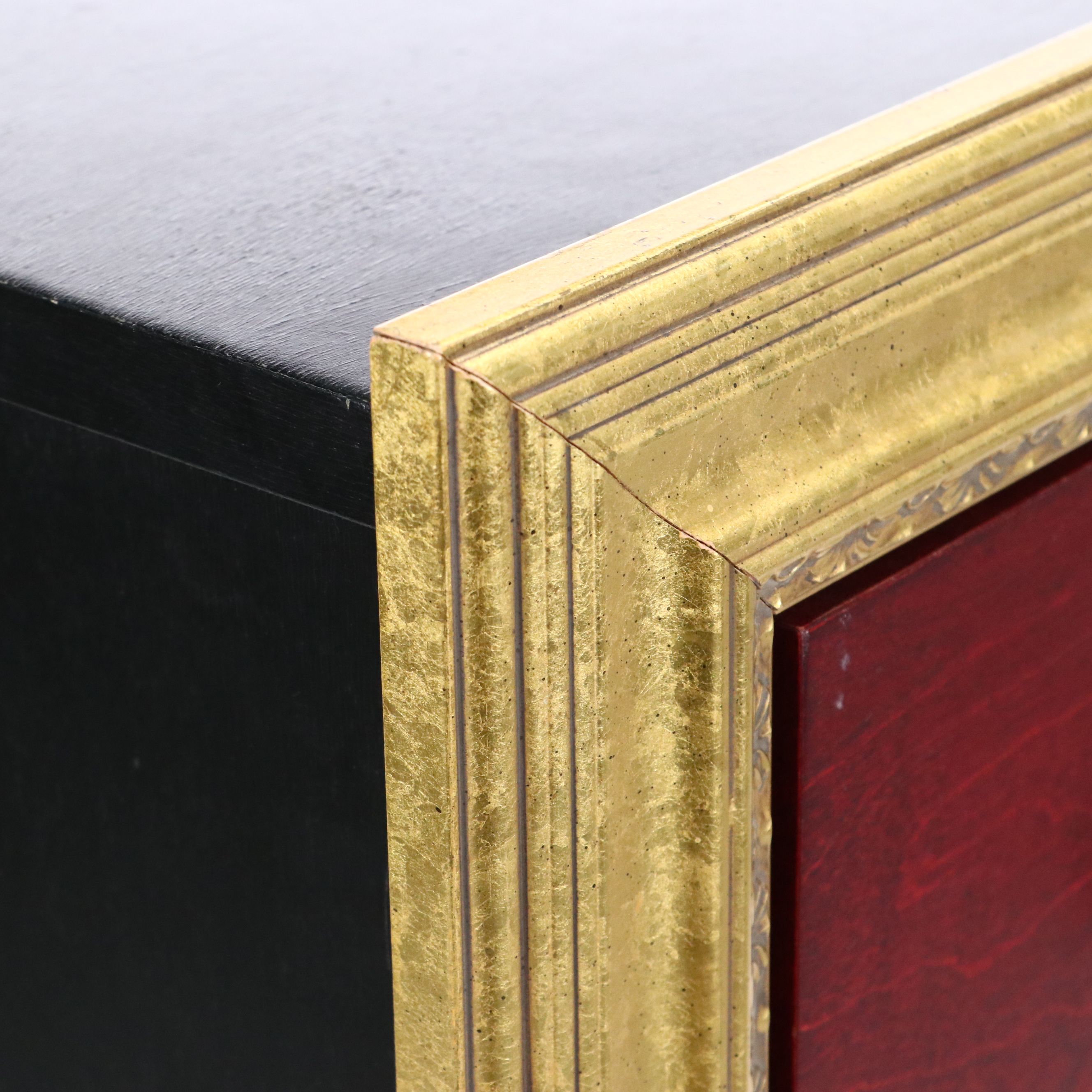 Painted and Decorated Wood Four-Drawer Chest