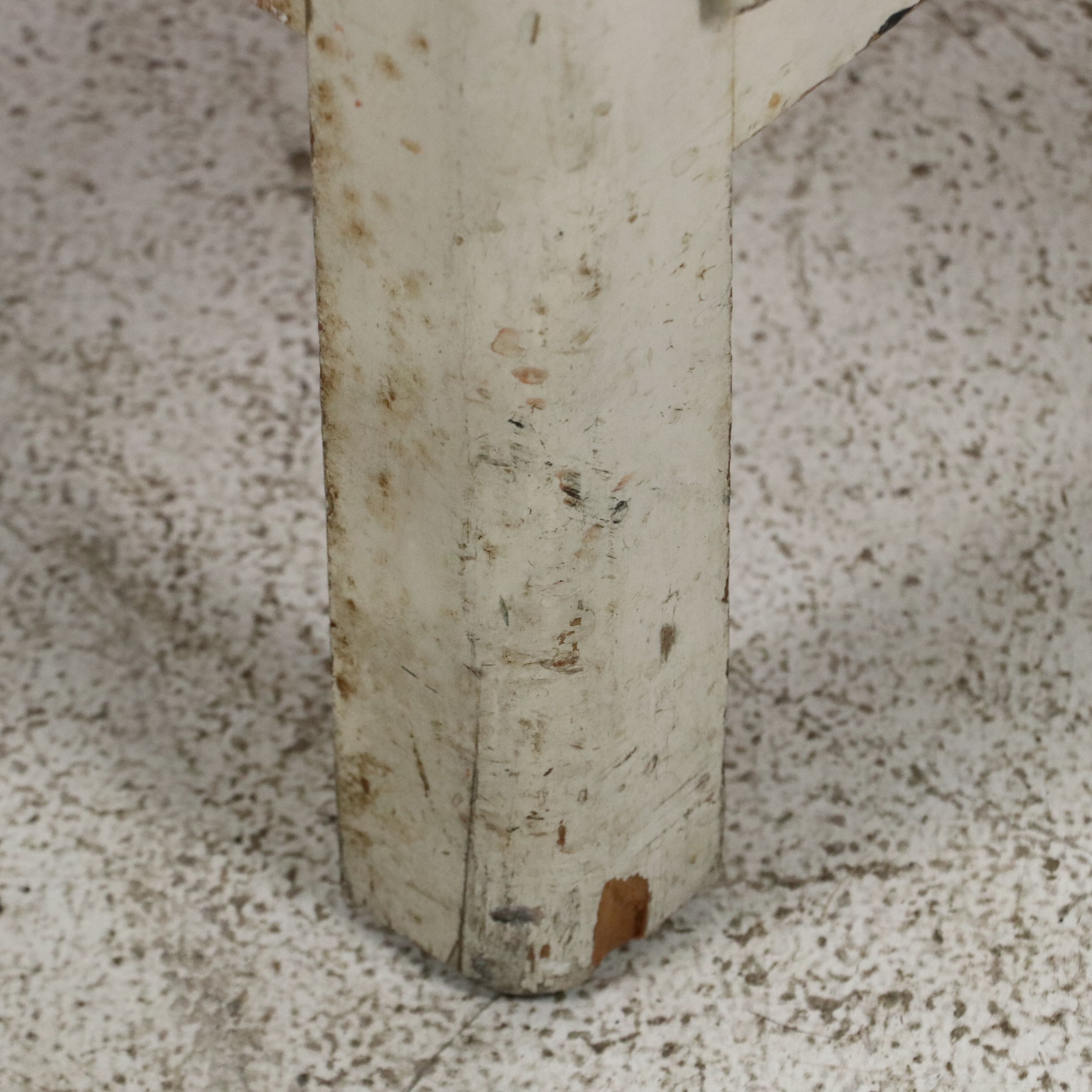 Art Deco Style Painted Wood Kitchen Cabinet with Enamel Top, Early to Mid-20th C