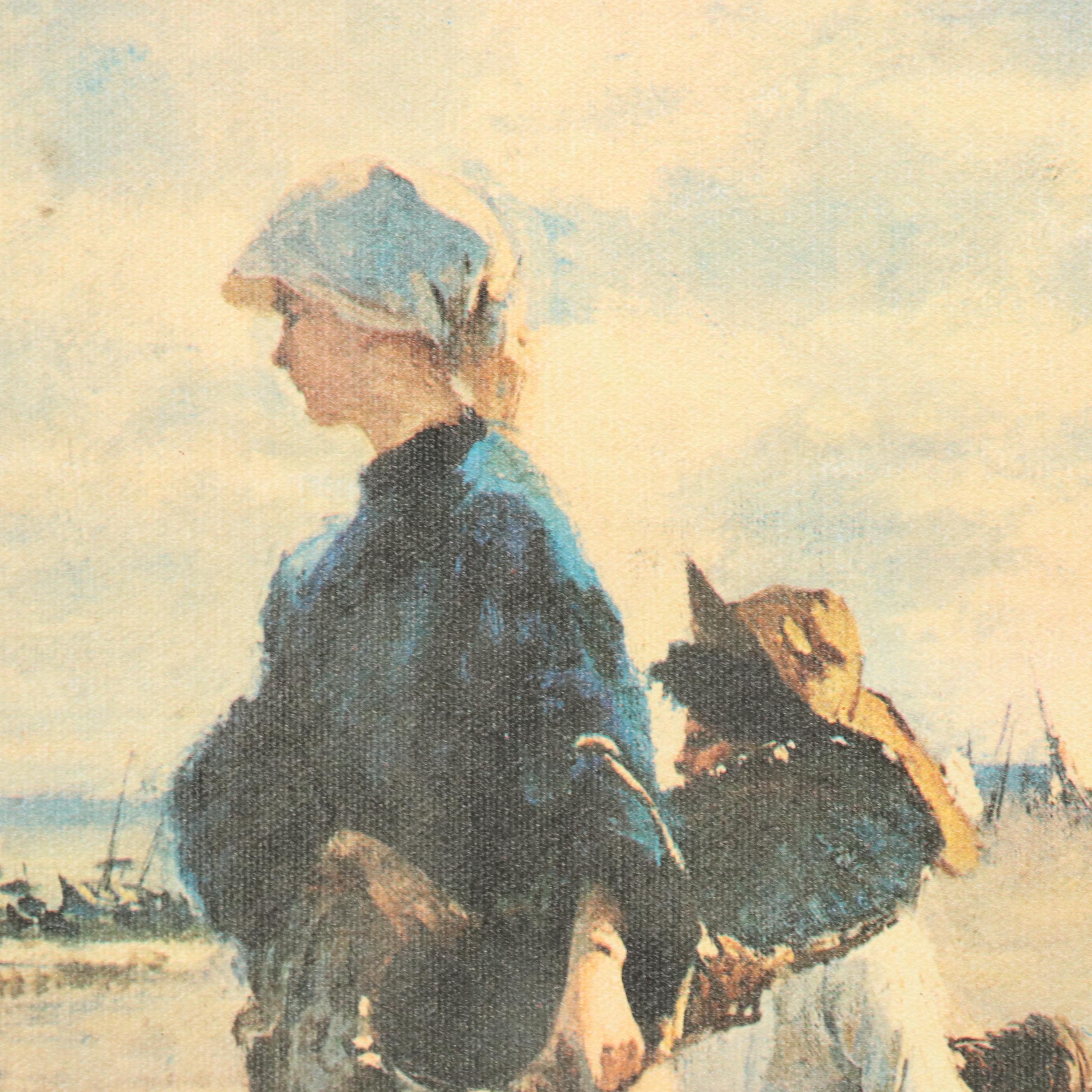 Offset Lithograph "En route pour la pêche" After John Singer Sargent