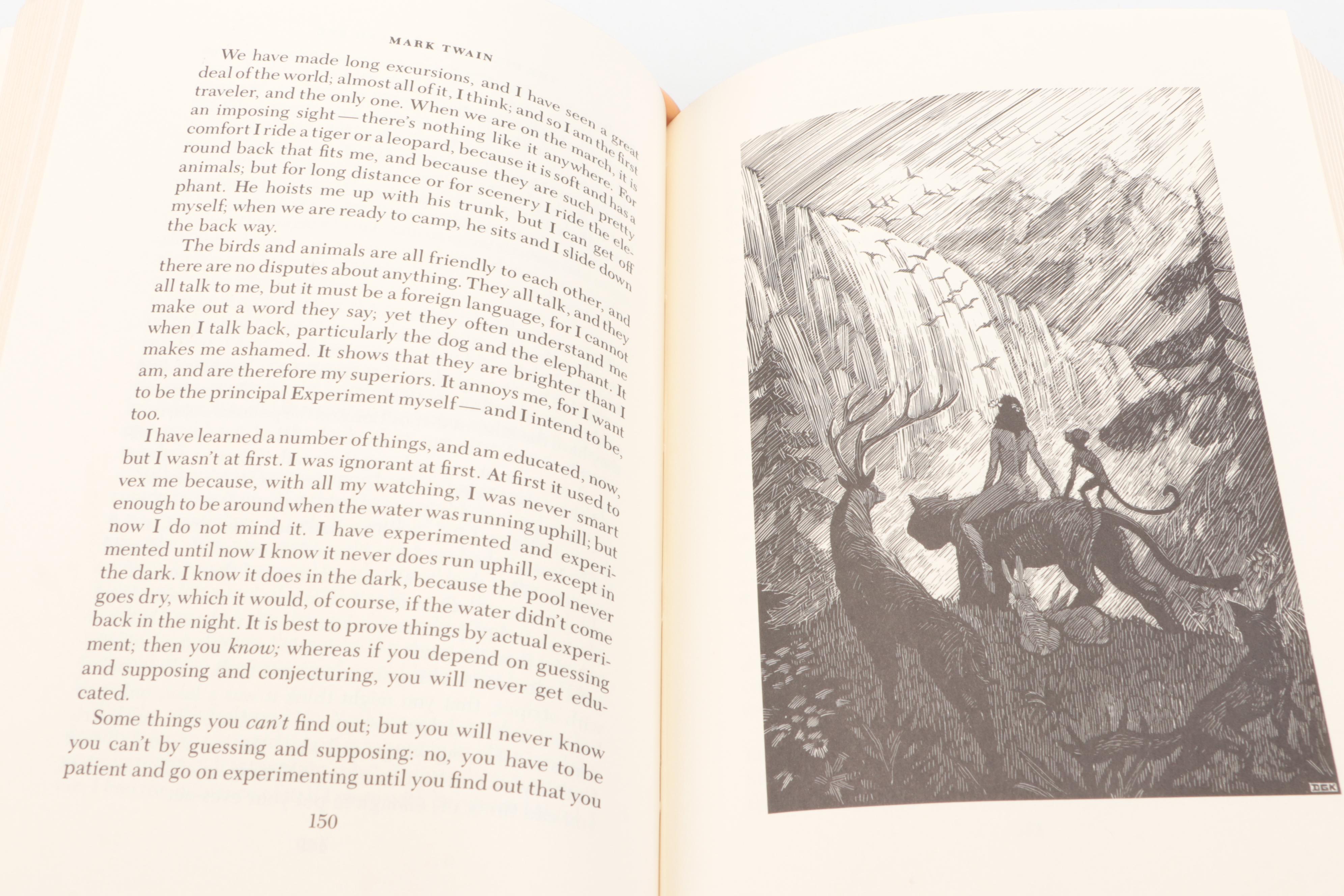 Franklin Library "The Adventures of Huckleberry Finn" and More by Mark Twain