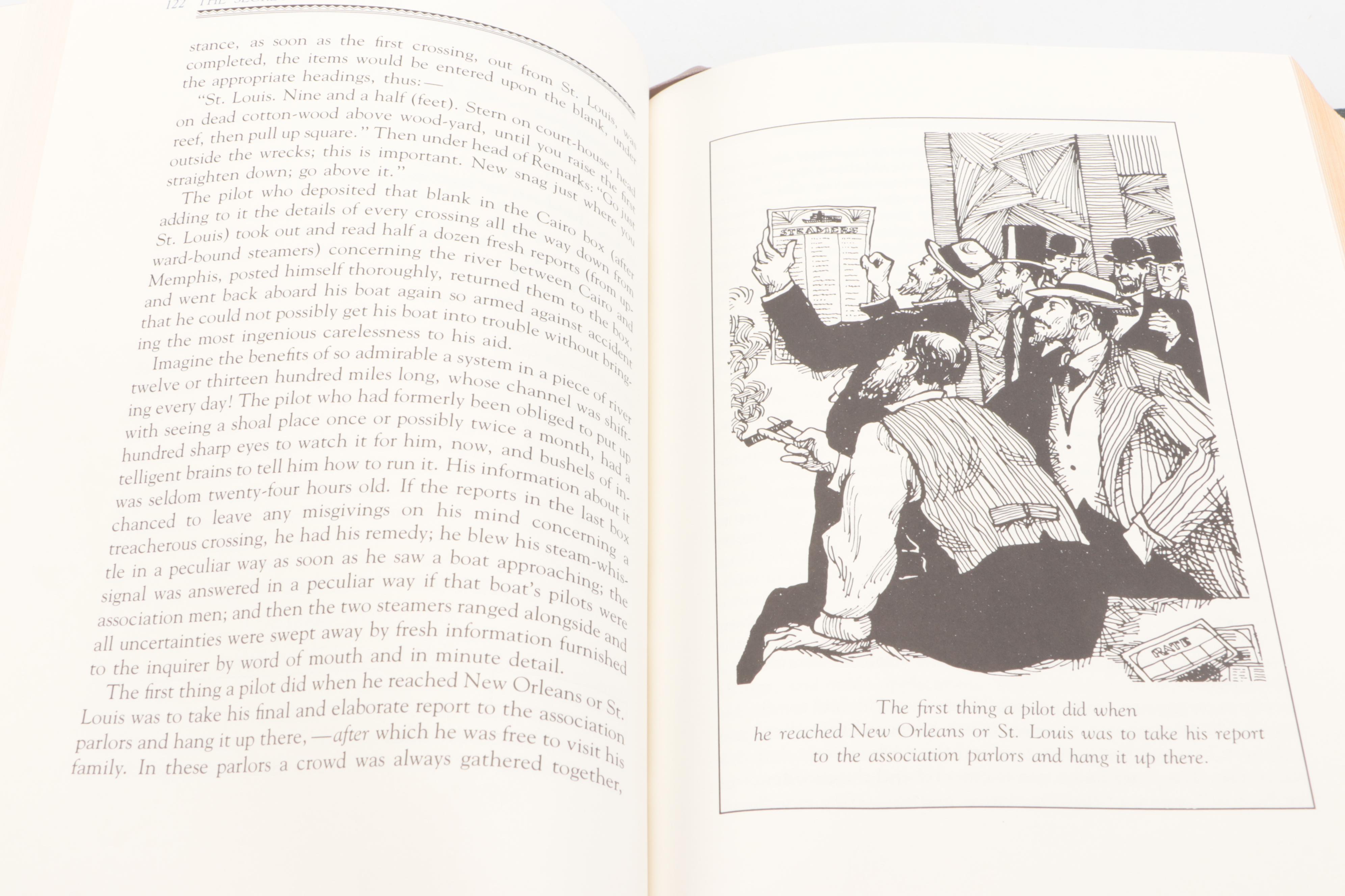 Franklin Library "The Adventures of Huckleberry Finn" and More by Mark Twain