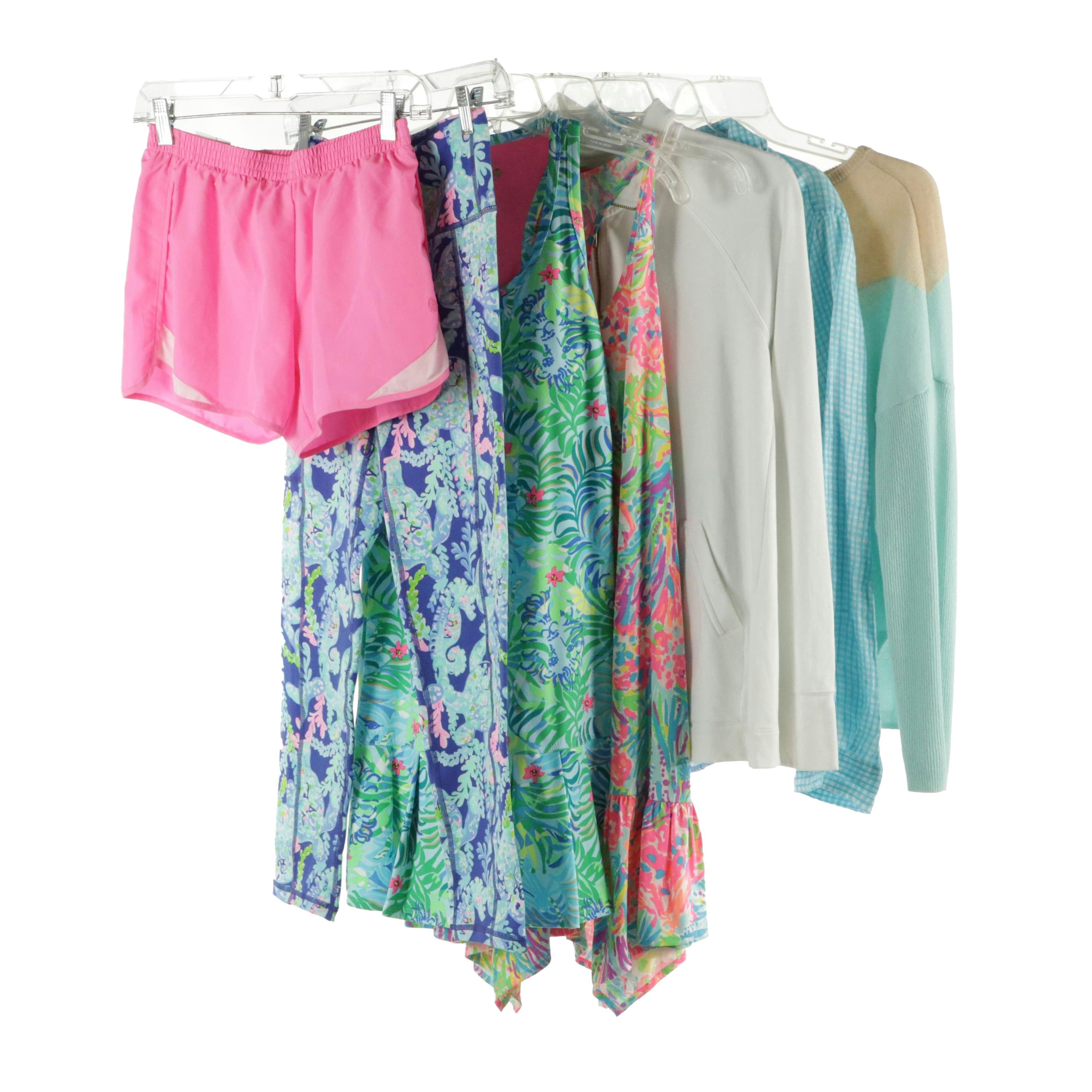 Lilly Pulitzer Cashmere Sweater, Printed Leggings, Active Ruffle Dresses, More