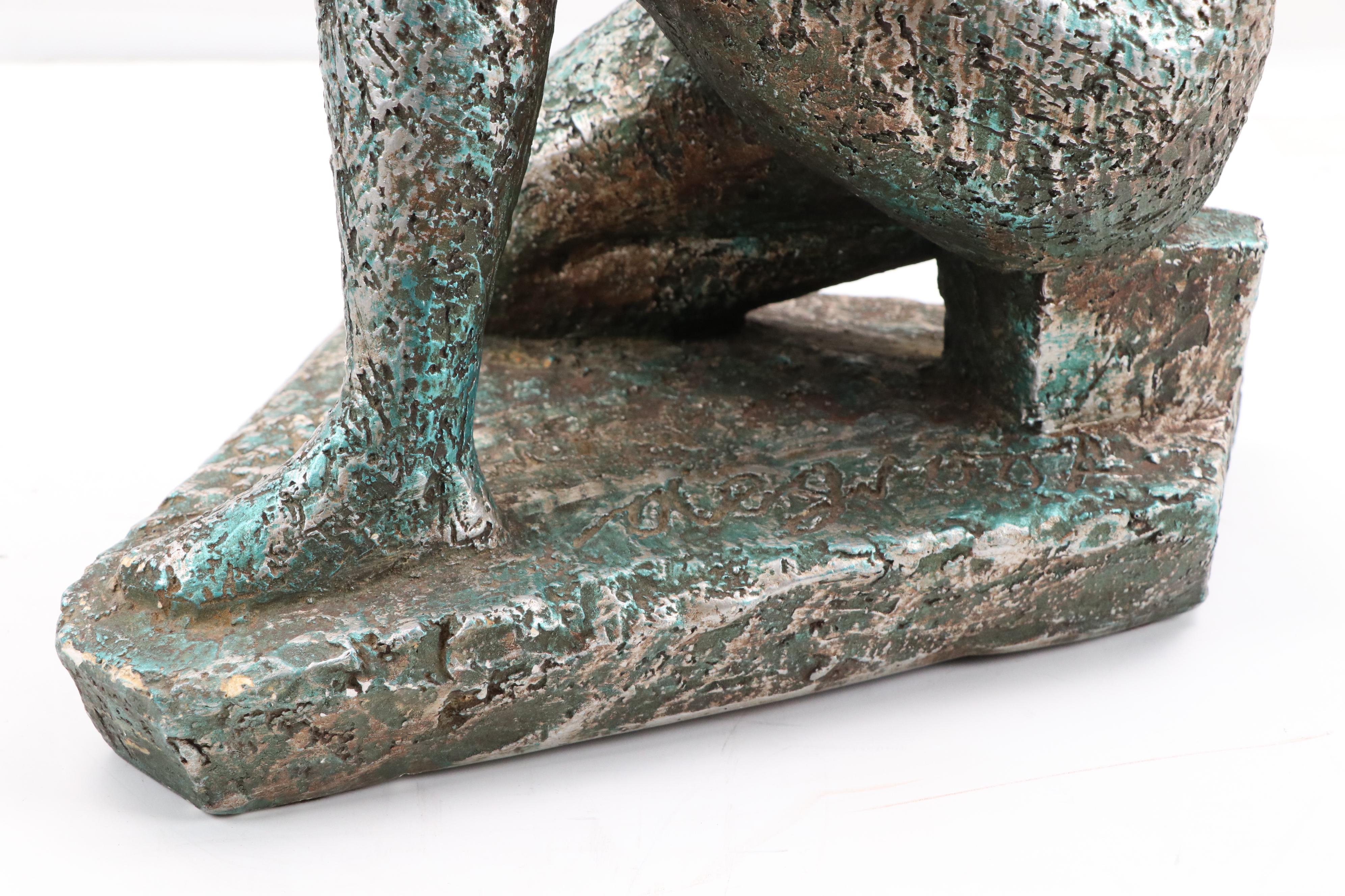 Marthijn De Groot Plaster Sculpture of Bathing Woman, 21st Century