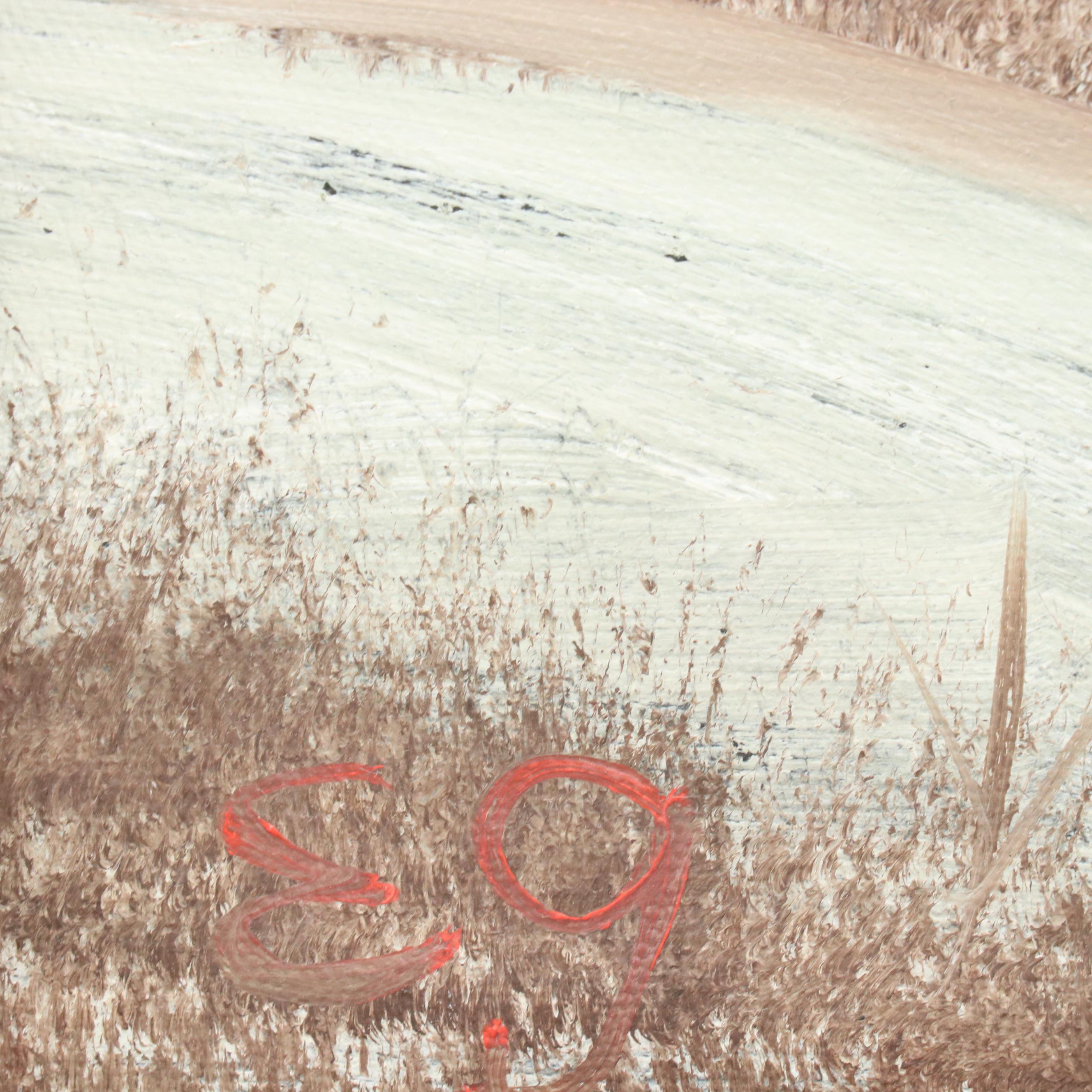 Winter Landscape Oil Painting, Late 20th Century