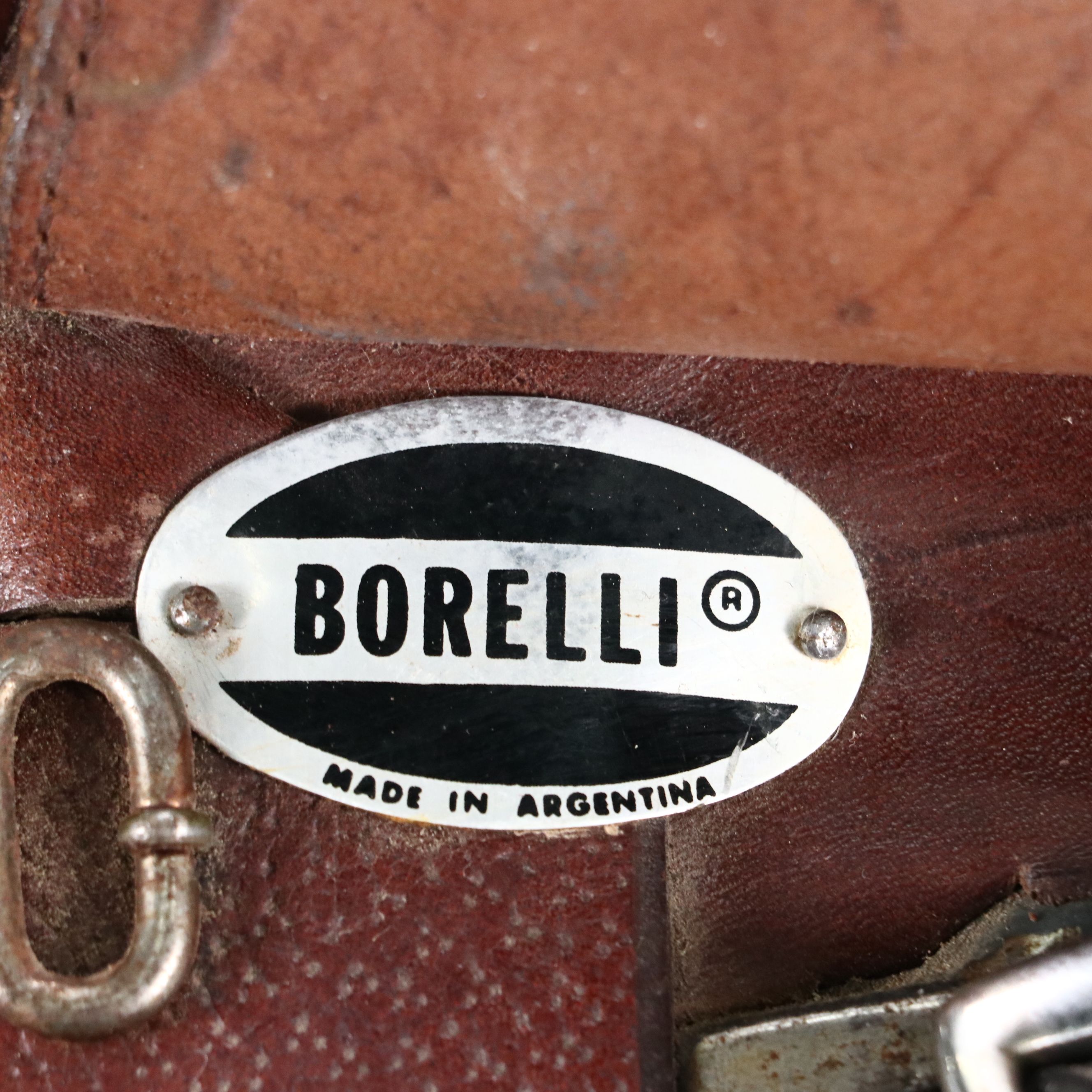 Borelli Leather 18" Seat All Purpose English Saddle with Leathers and Irons