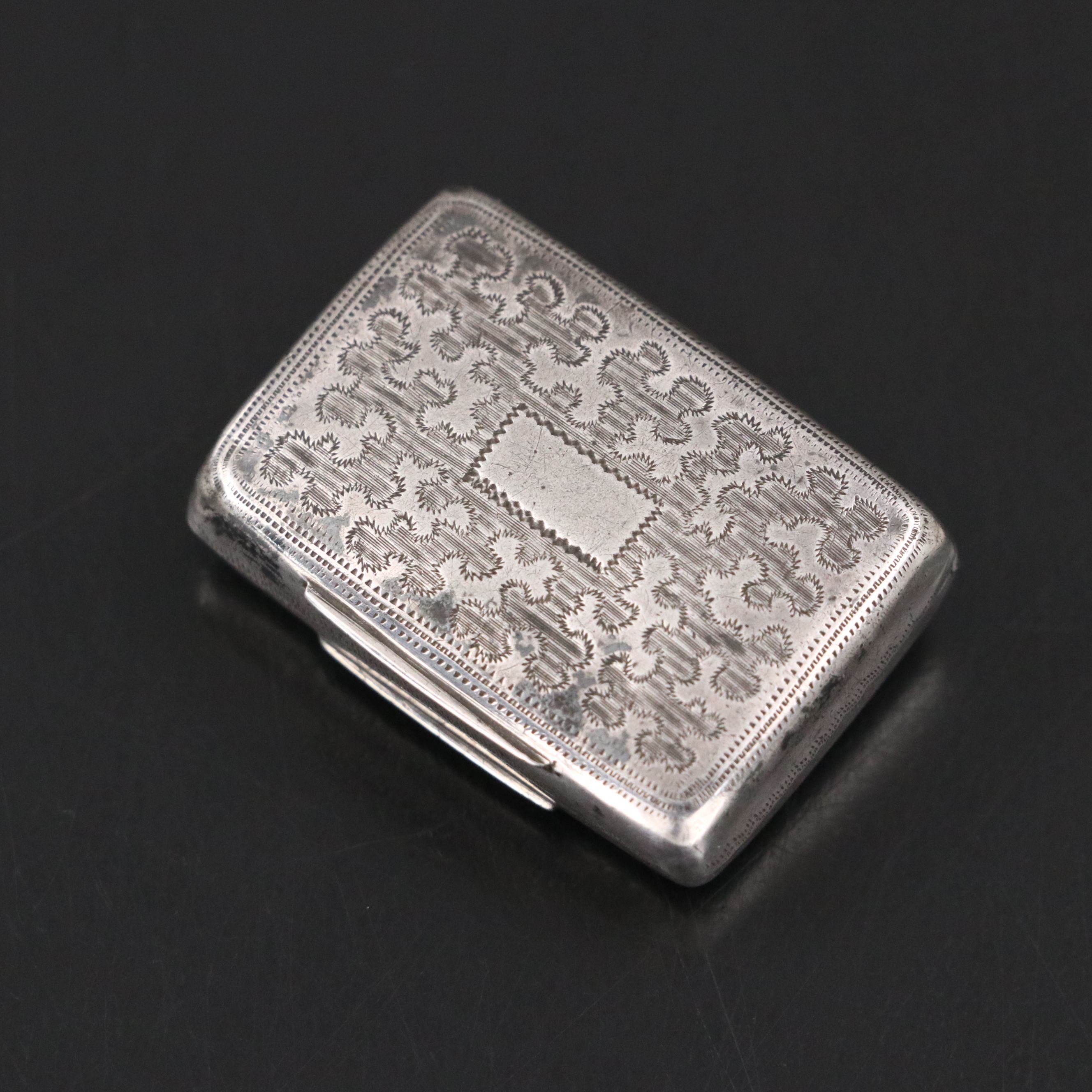 Georgian Gilt Sterling Silver Vinaigrette, Early 19th Century