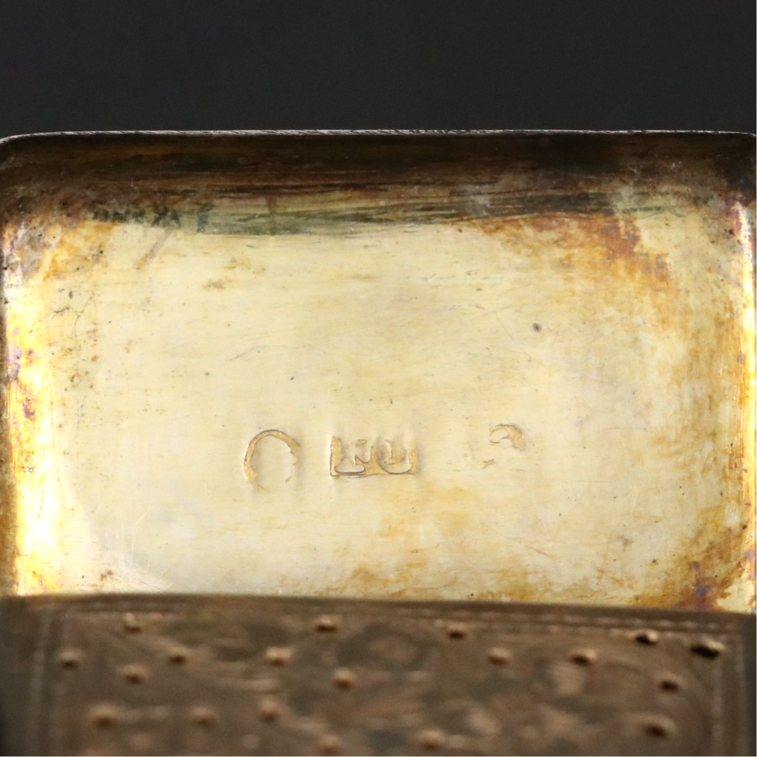 Georgian Gilt Sterling Silver Vinaigrette, Early 19th Century