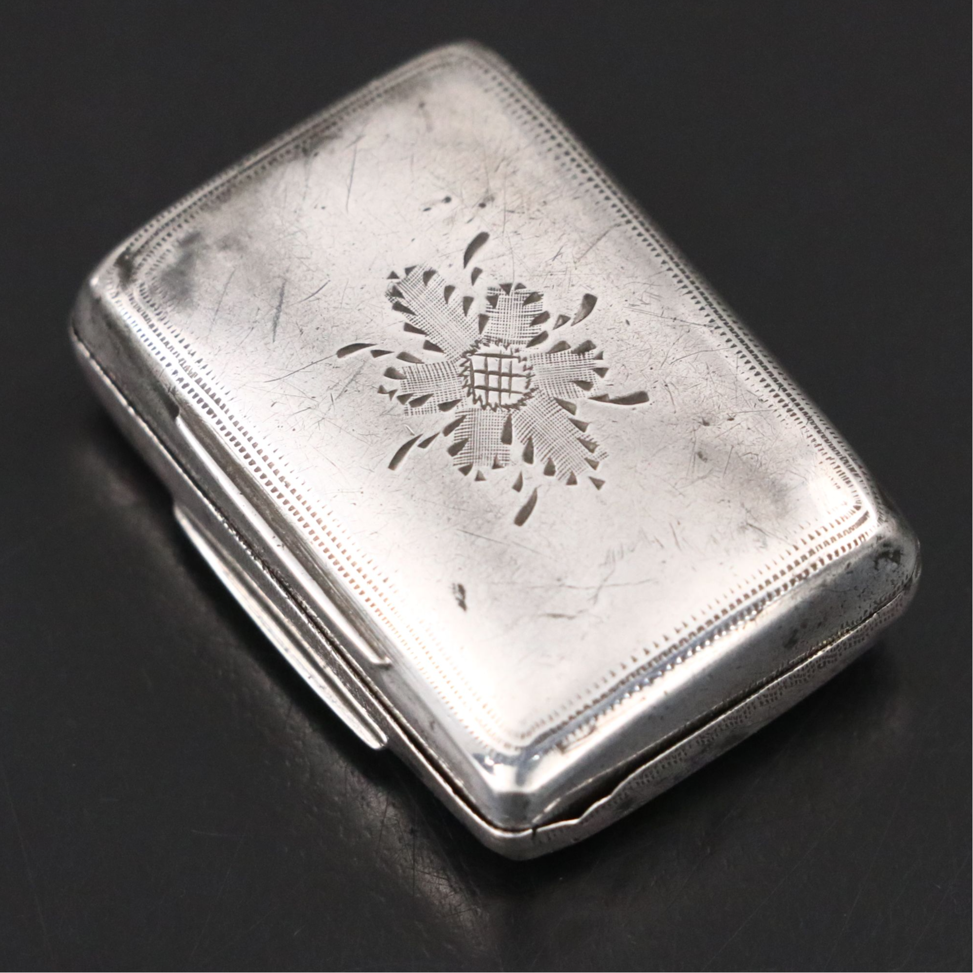 Georgian Gilt Sterling Silver Vinaigrette, Early 19th Century