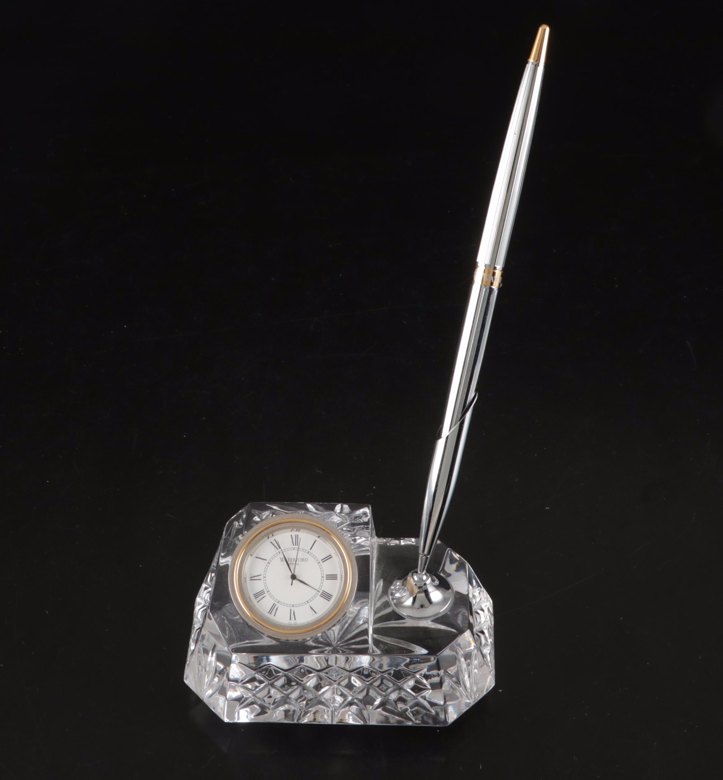 Waterford Crystal Desk Clock & Pen, Umbra, Room Essentials, More Frames