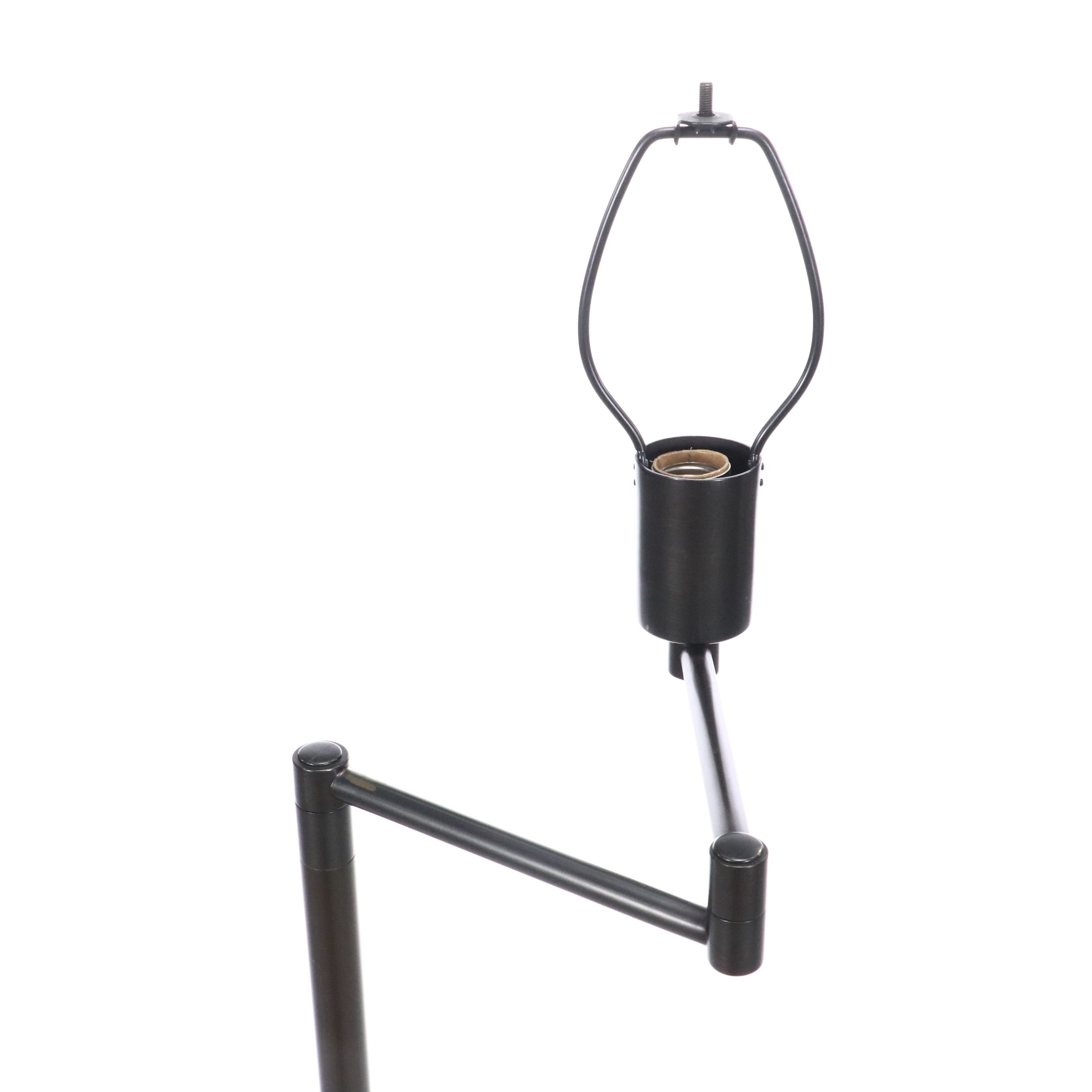 Black Finished Metal Articulating Floor Lamp