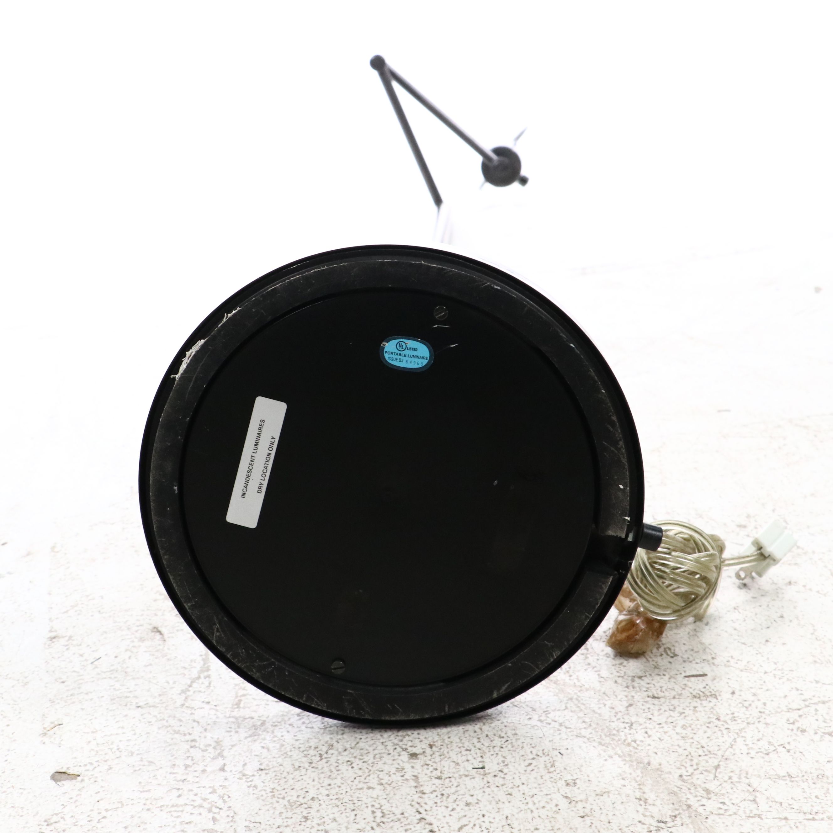 Black Finished Metal Articulating Floor Lamp