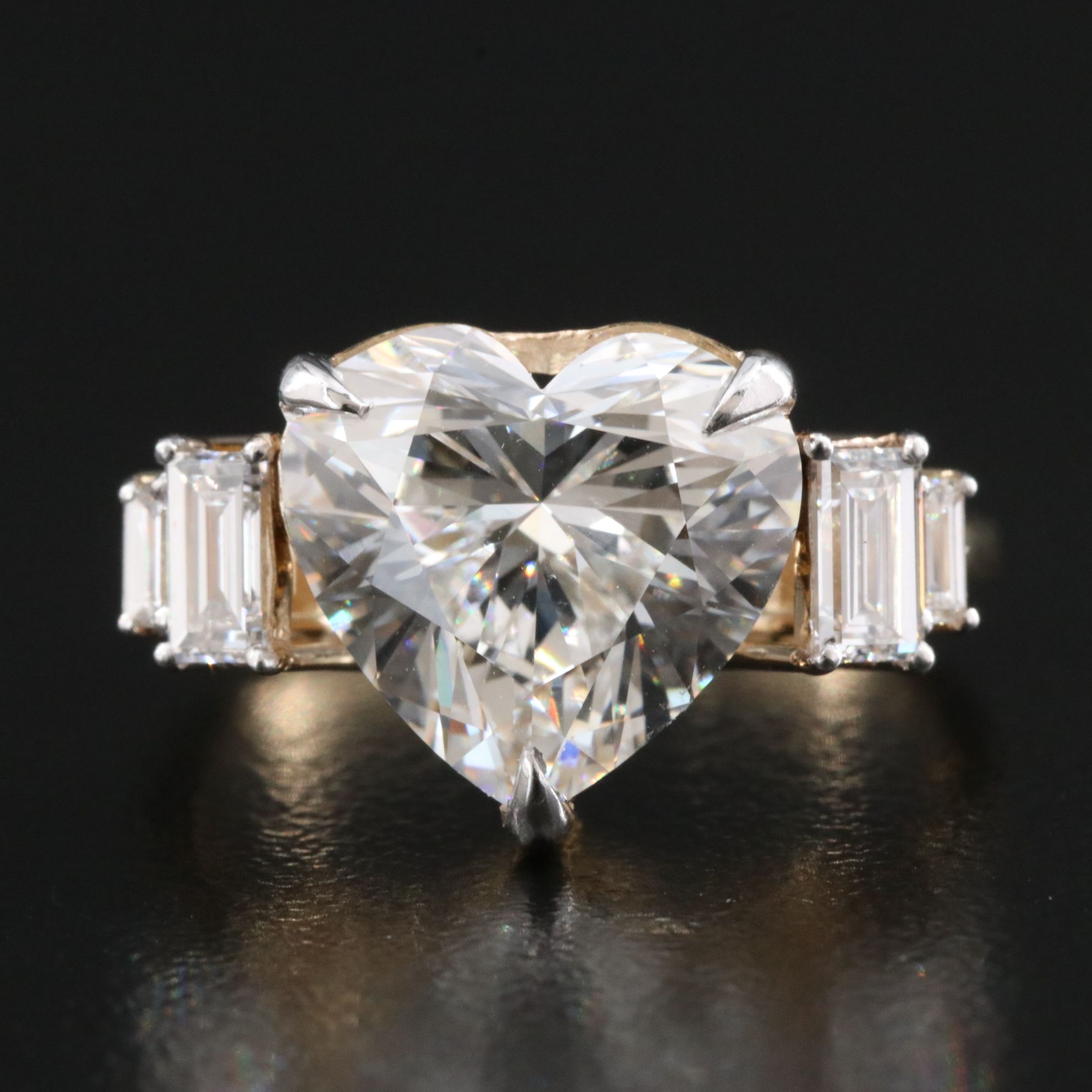 14K 4.62 CTW Lab Grown Diamond Ring with IGI Report