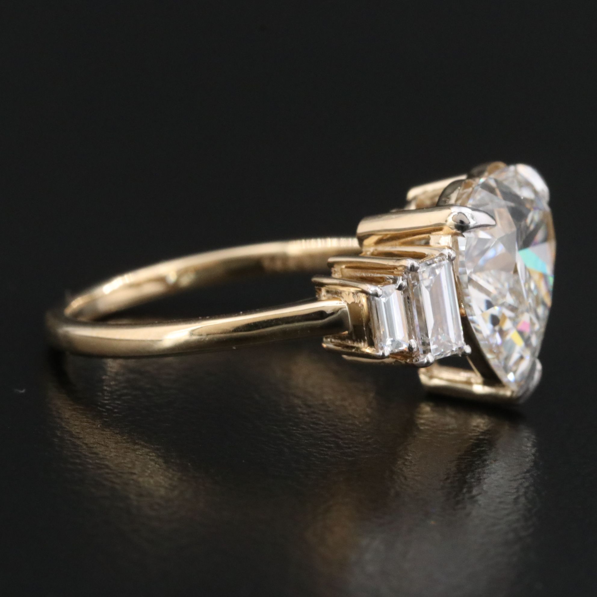 14K 4.62 CTW Lab Grown Diamond Ring with IGI Report