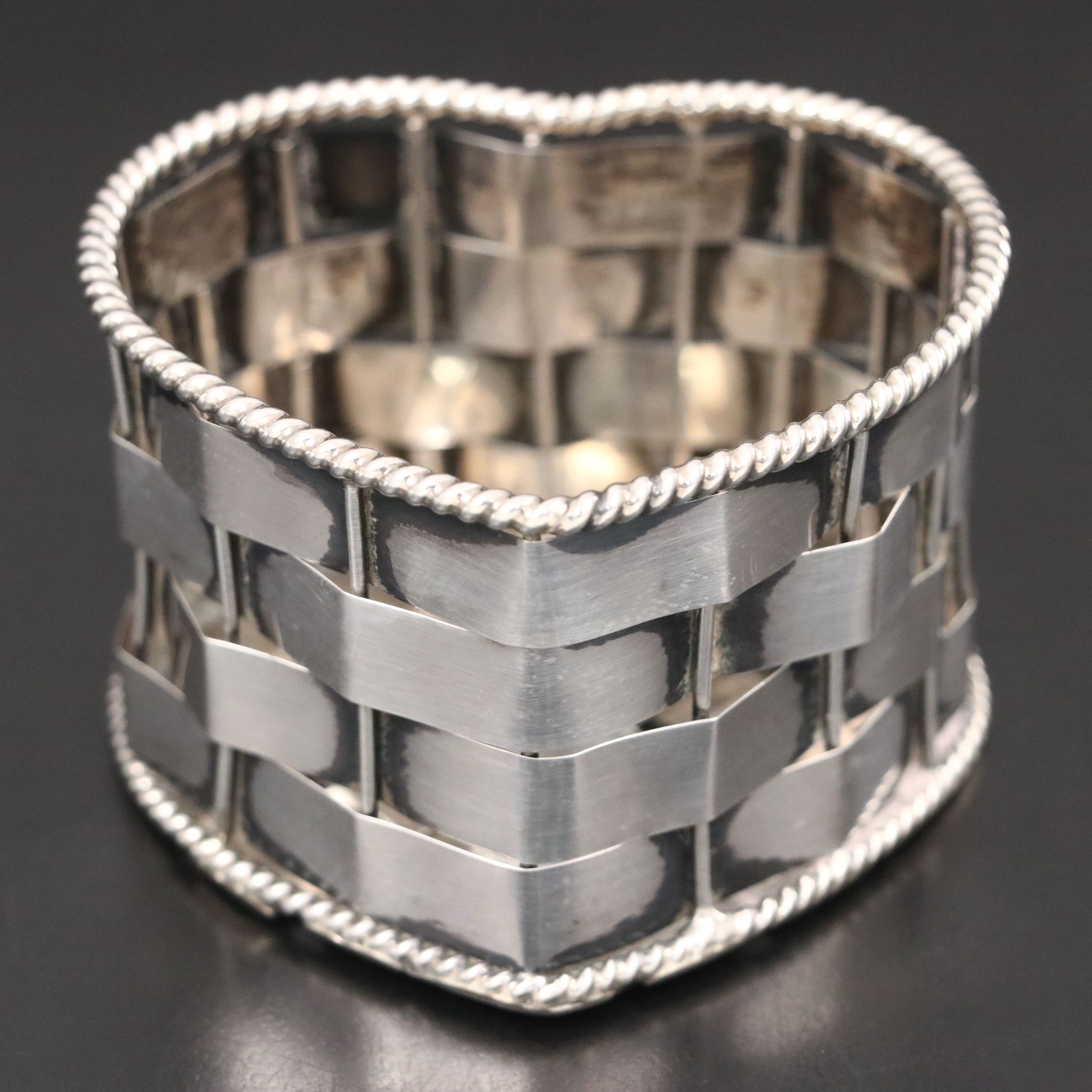 Cartier Miniature Sterling Silver Baskets