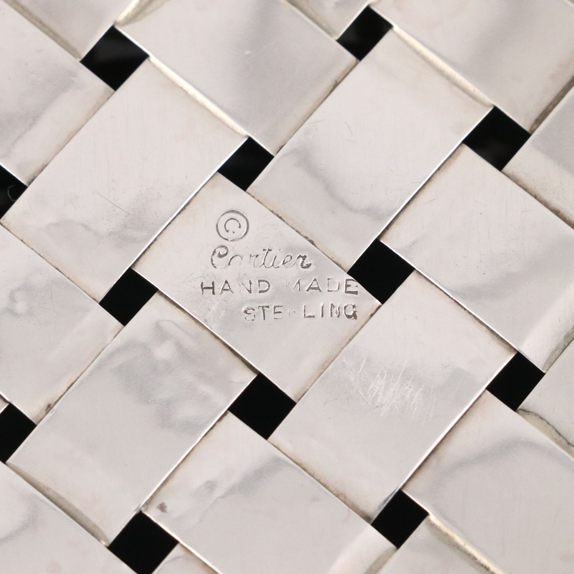 Cartier Miniature Sterling Silver Baskets