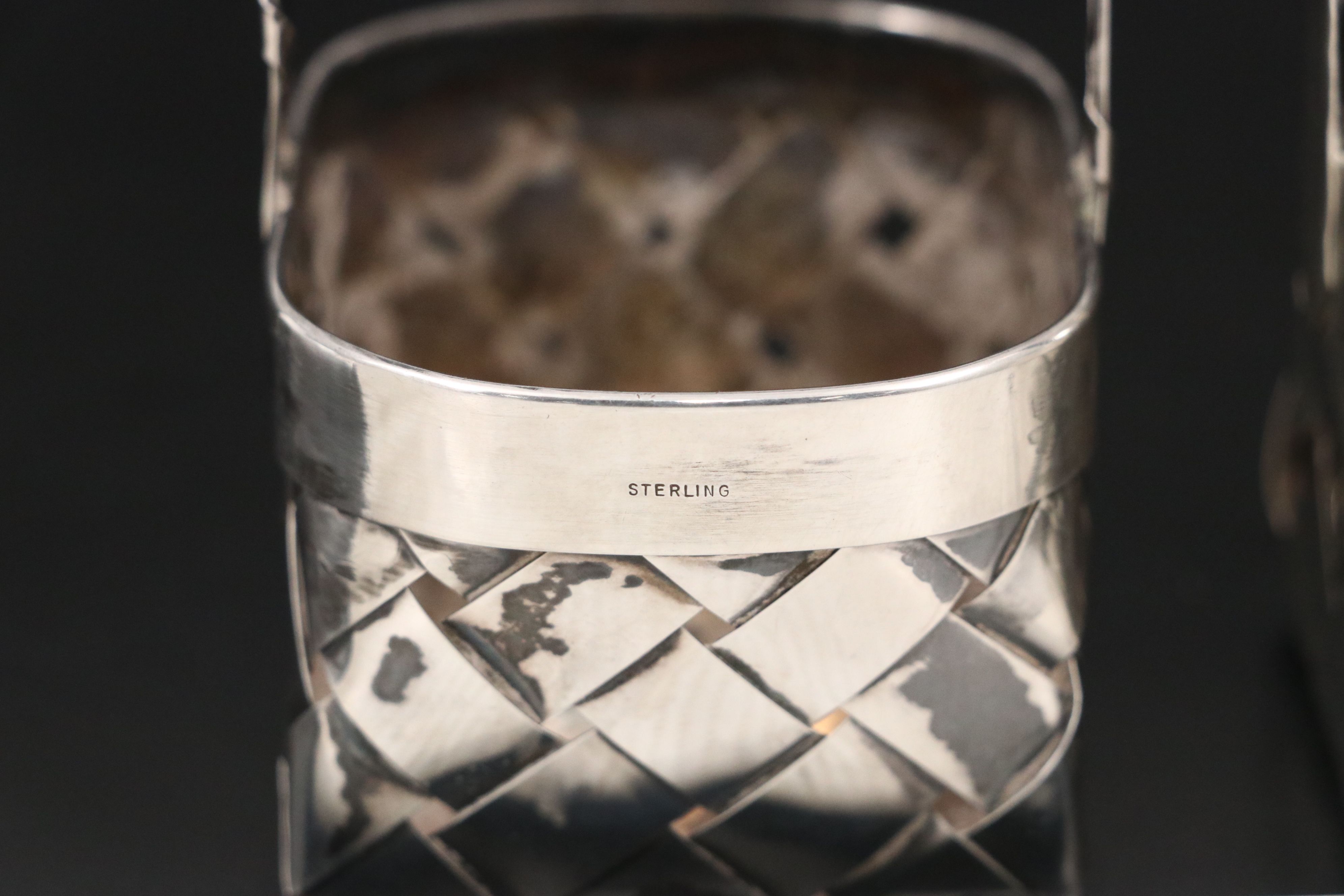 Cartier Miniature Sterling Silver Baskets